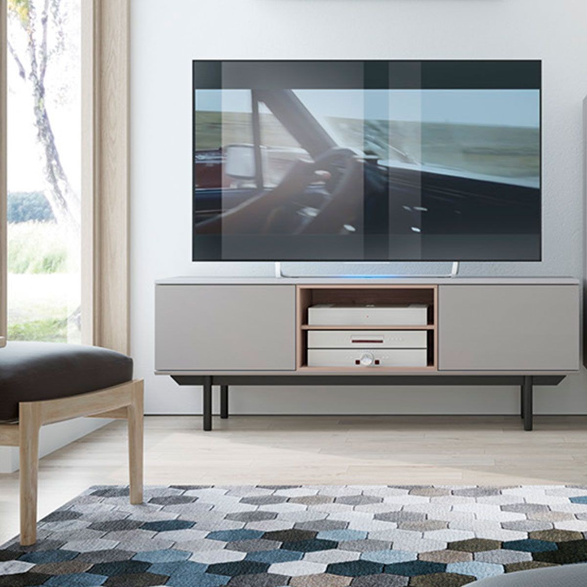 Mueble TV (150) INOX - Mobles Rossi