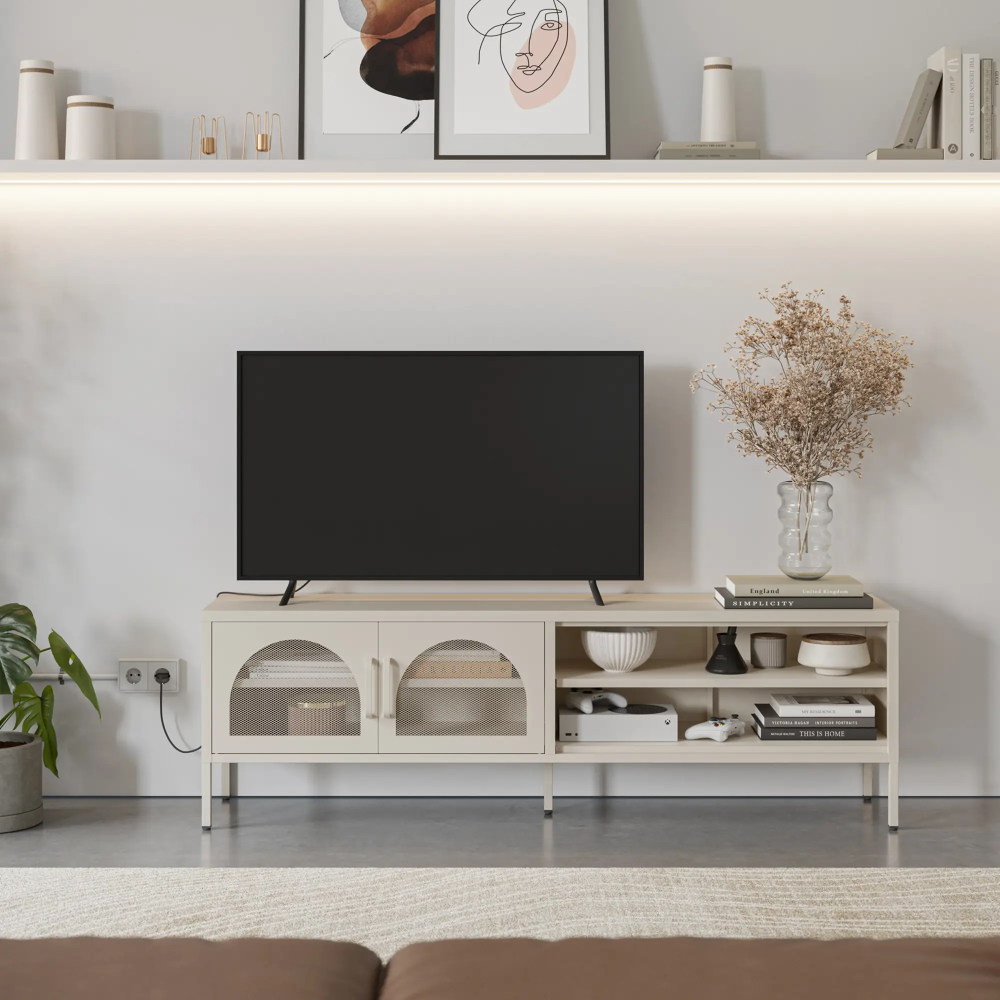 Mueble TV Diora Crema