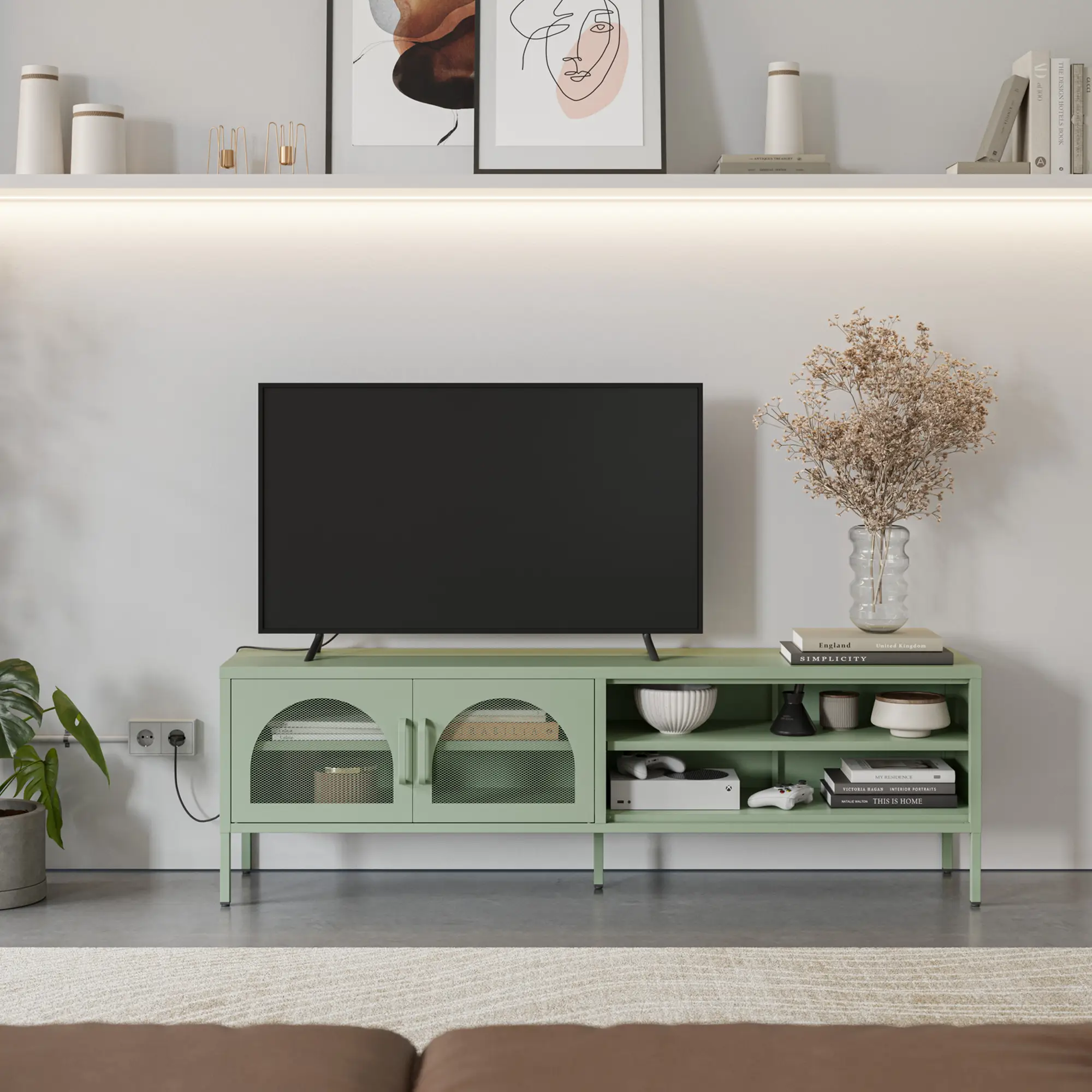 Mueble TV Diora Verde Menta