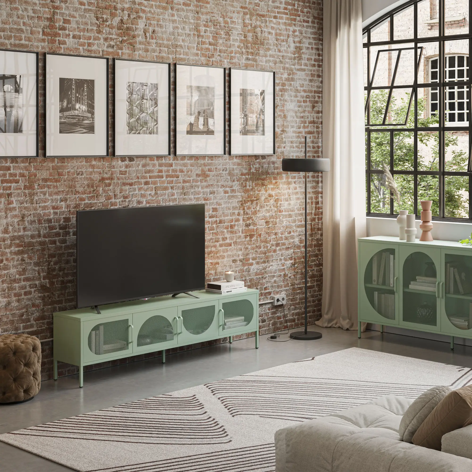 Mueble TV Tayra 180 Verde Menta