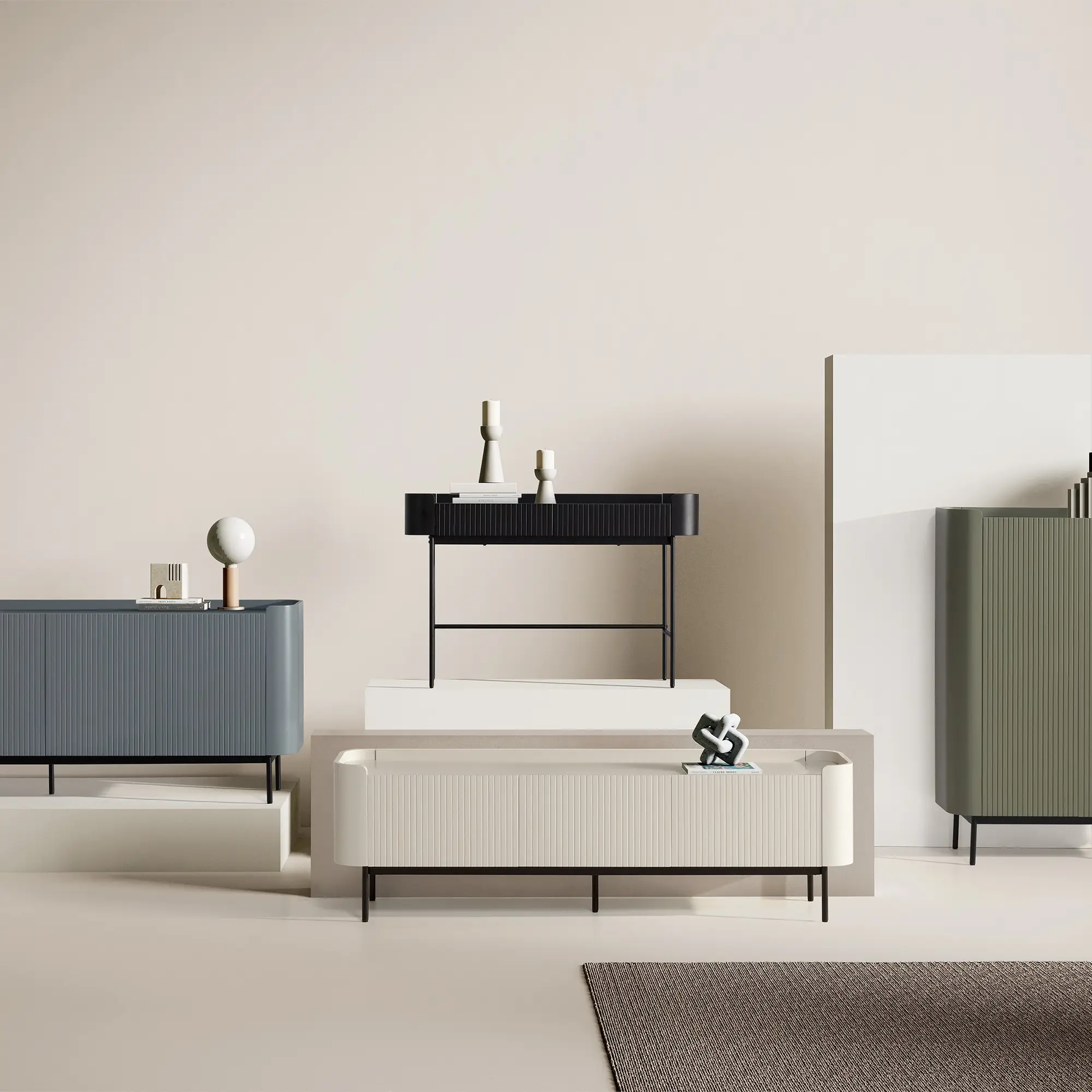 Consola Willa 120 Negro
