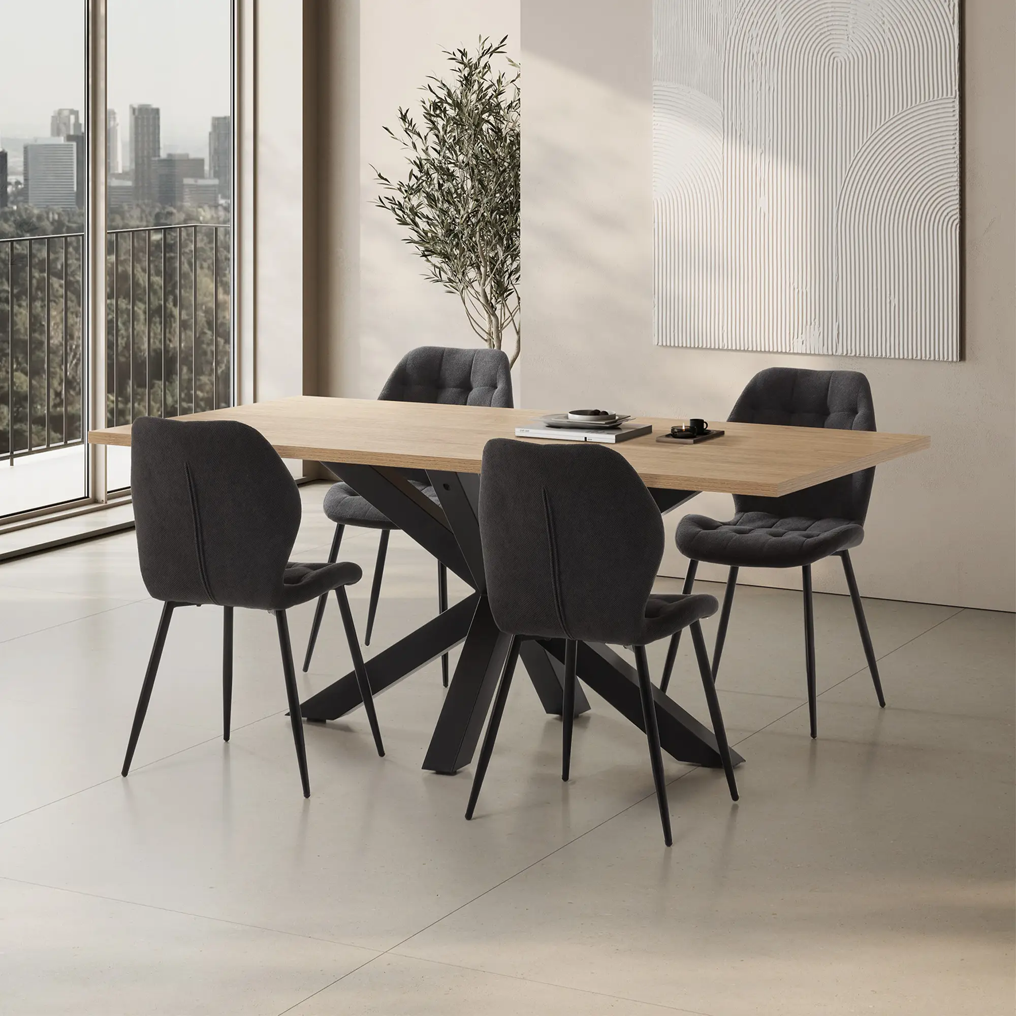 Silla Nalu Gris Oscuro
