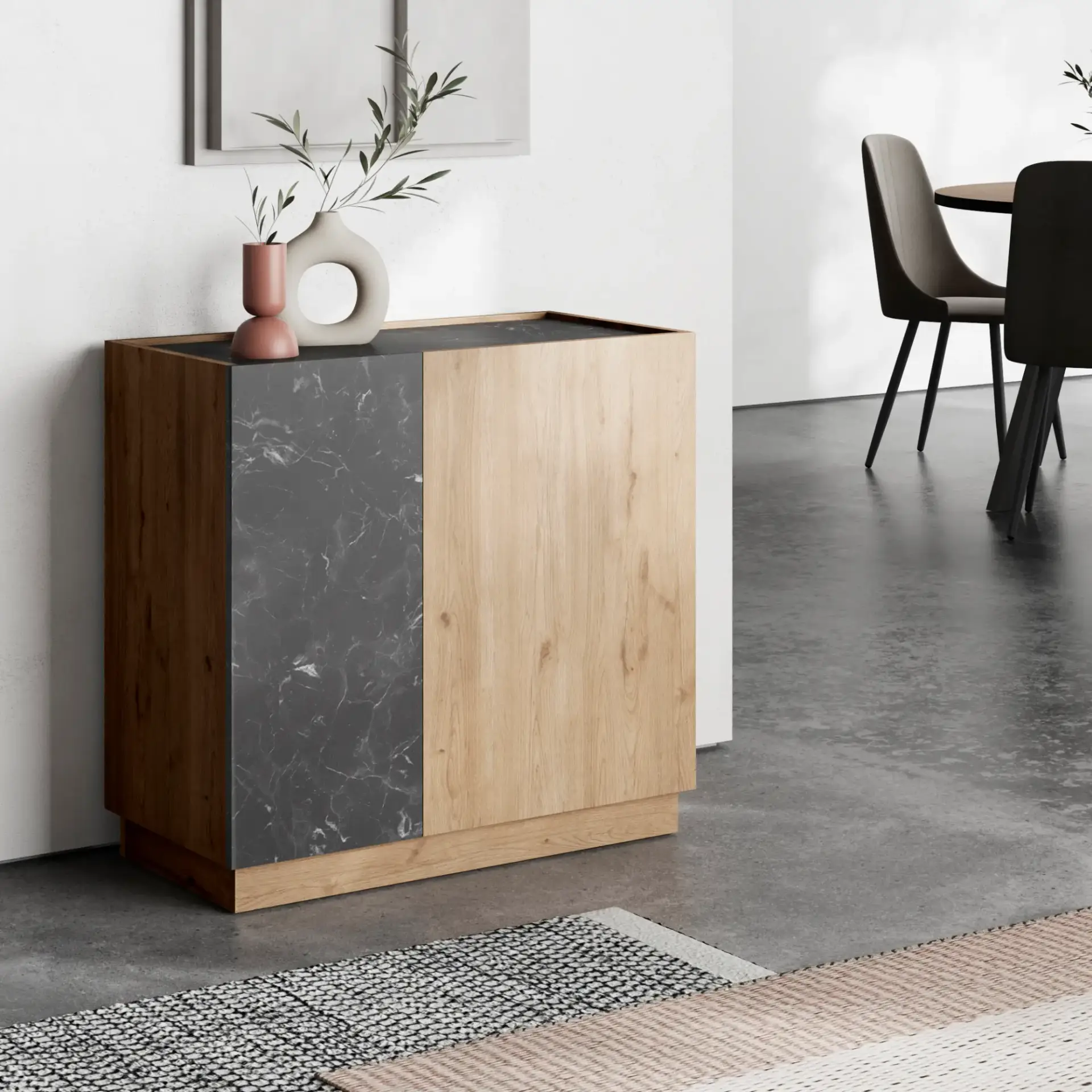 MUEBLE AUXILIAR DIONE SEPET/MARMOL LOTUS