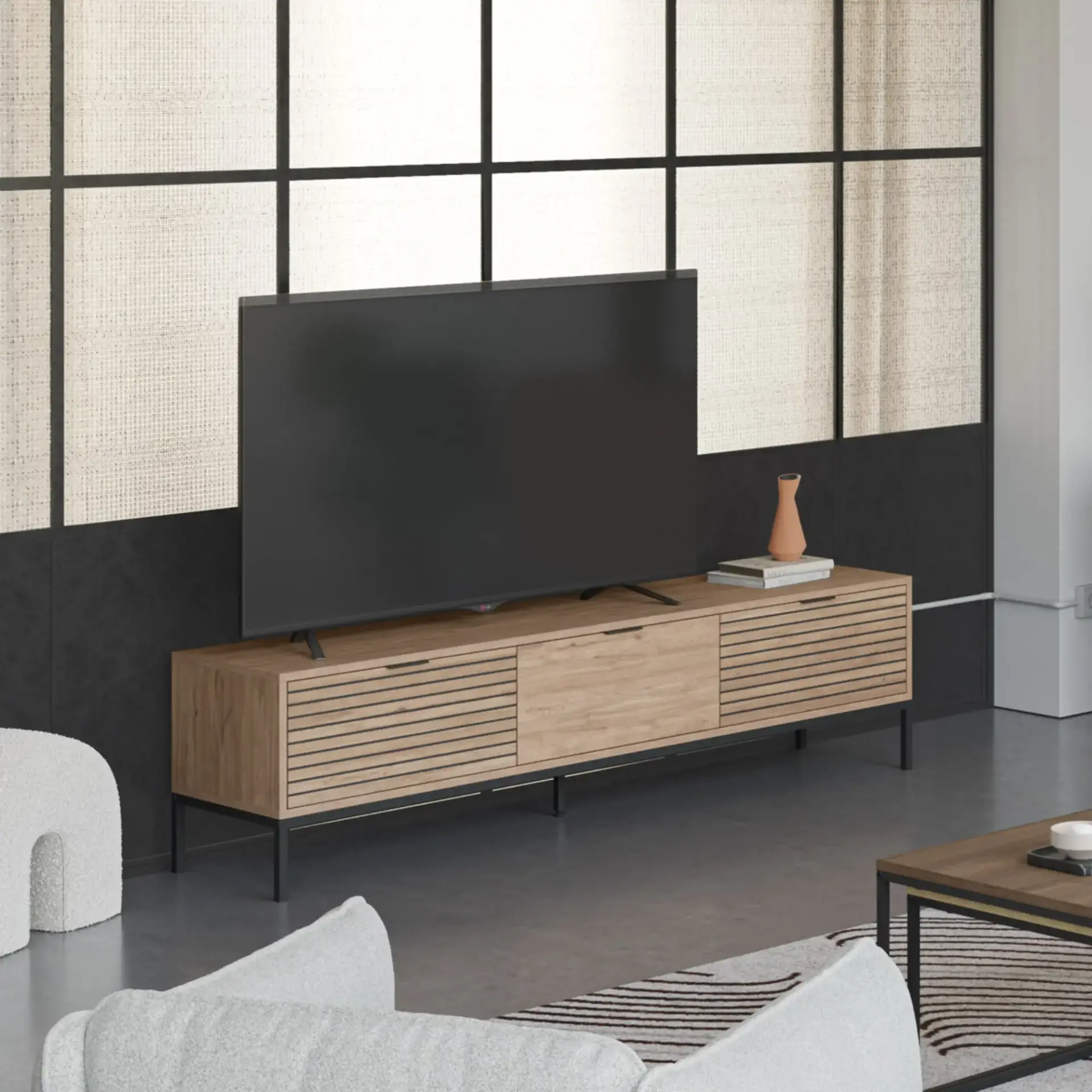 MUEBLE TV ARIEL SEPET PATA METAL
