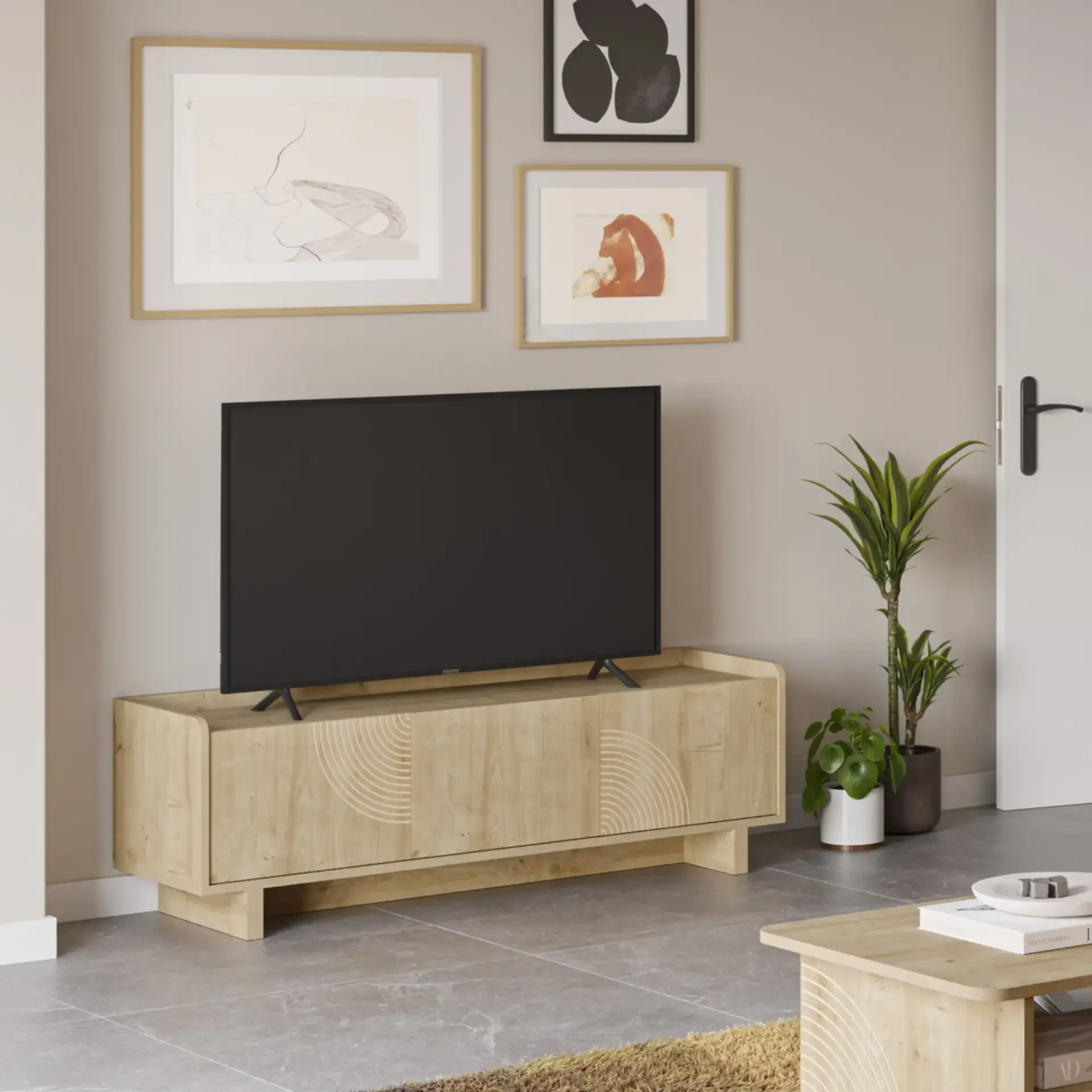 MUEBLE TV DAIRA 140CM ROBLE