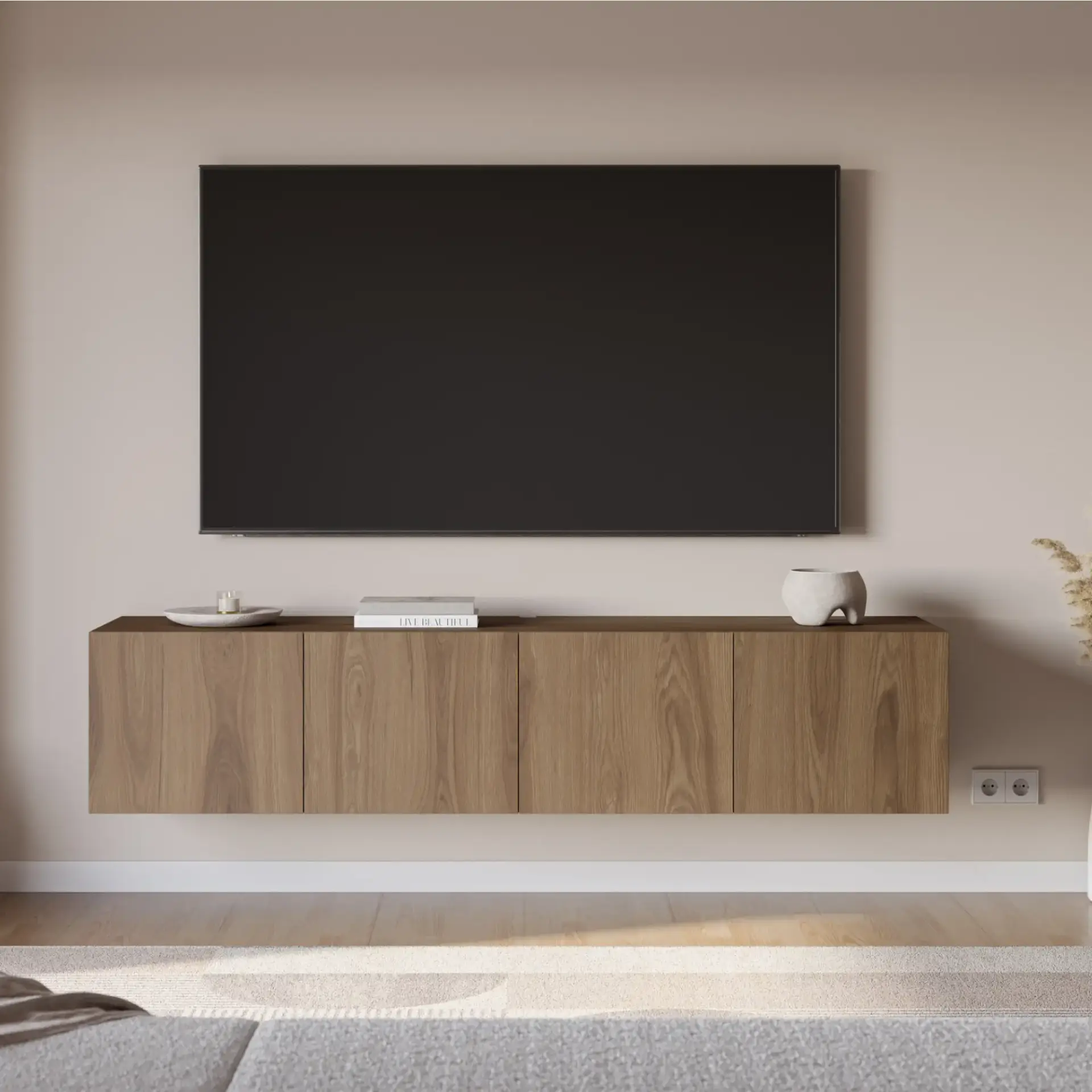 MUEBLE TV DAROCA 180CM ROBLE-UD