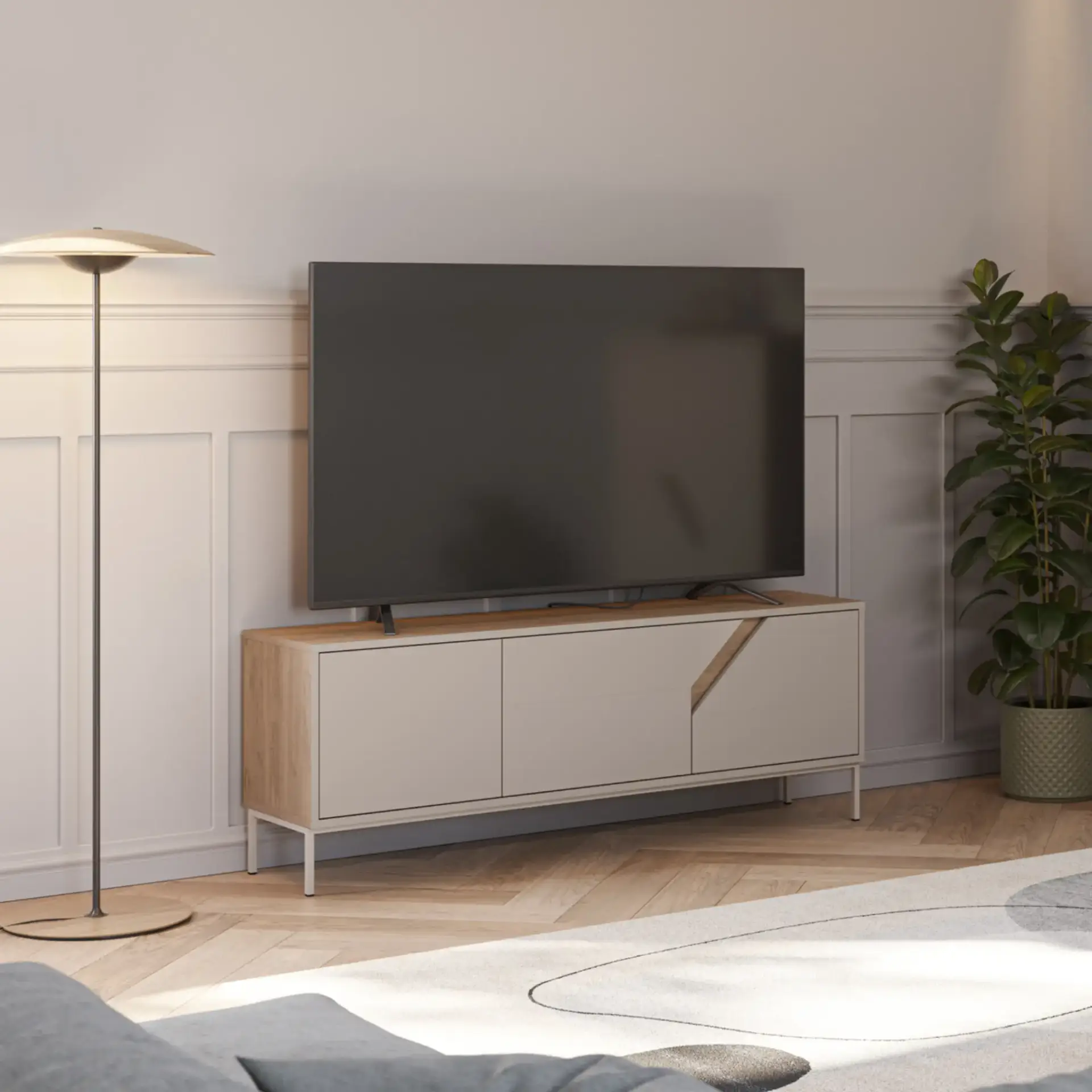 MUEBLE TV LILOU 150CM SEPET /CREMA