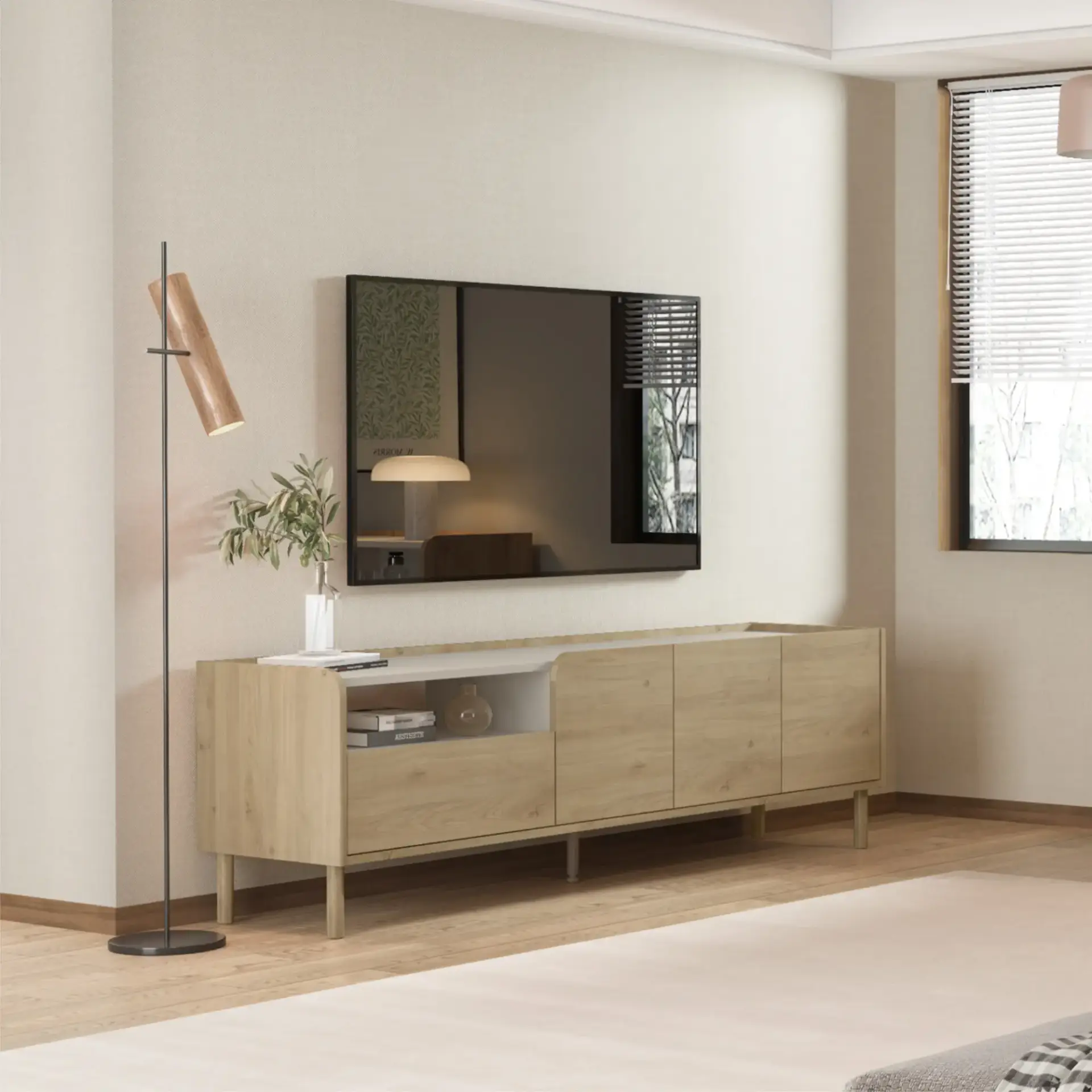 MUEBLE TV MONZA ROBLE CADIZVISON