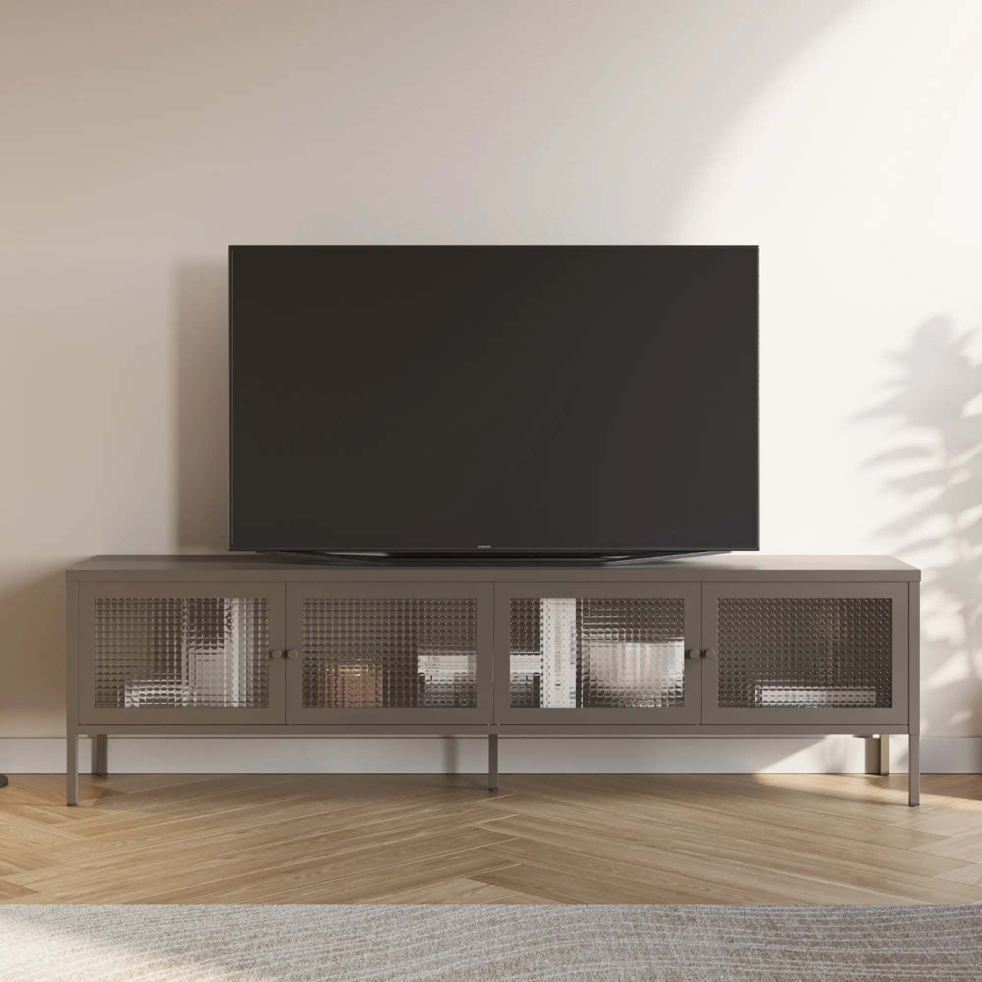 MUEBLE TV LAYNA 4 PUERTAS MOCA