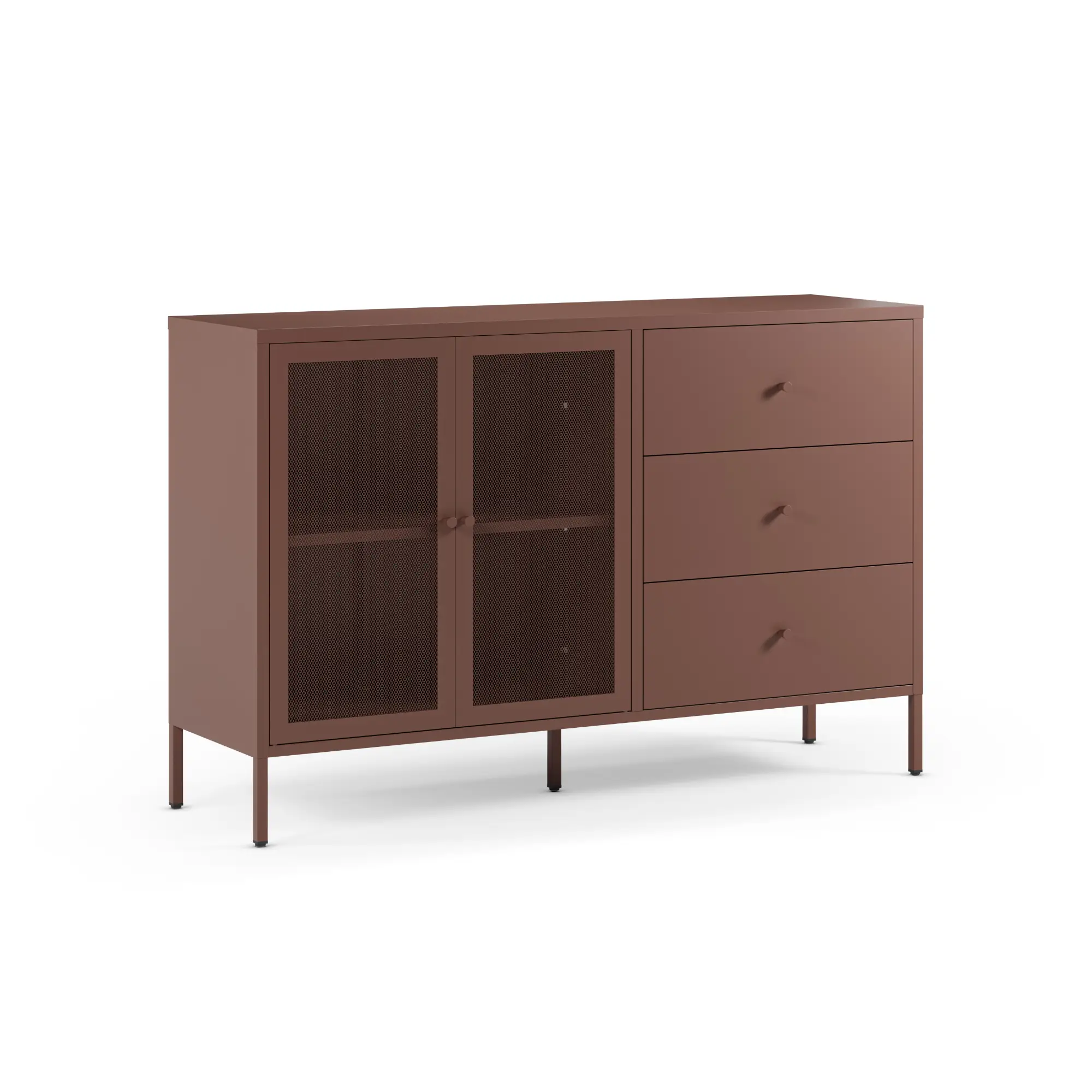 Aparador Fayna BURDEOS 2Puertas y 3Cajones 140cm