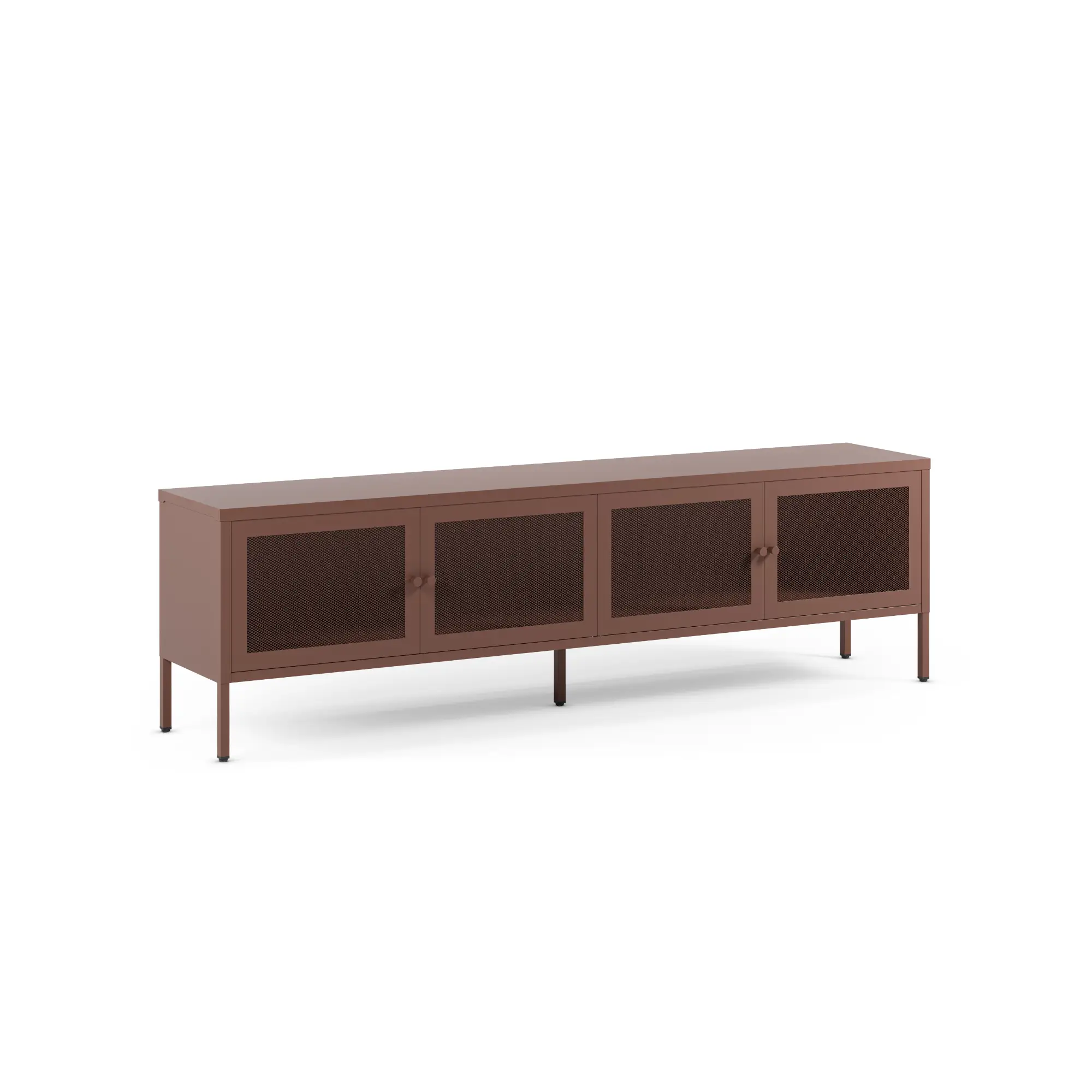 MUEBLE TV FAYNA 4 PUERTAS BURDEOS