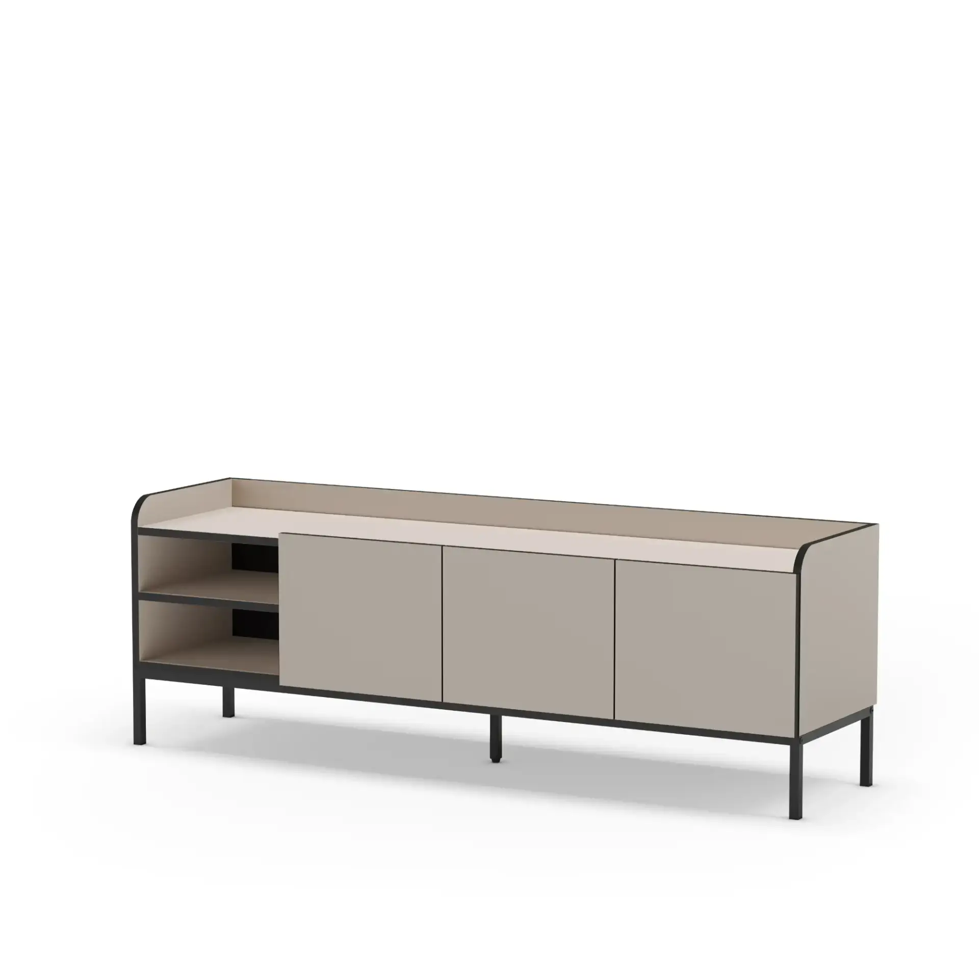 MUEBLE TV ADARA CREMA/NEGRO