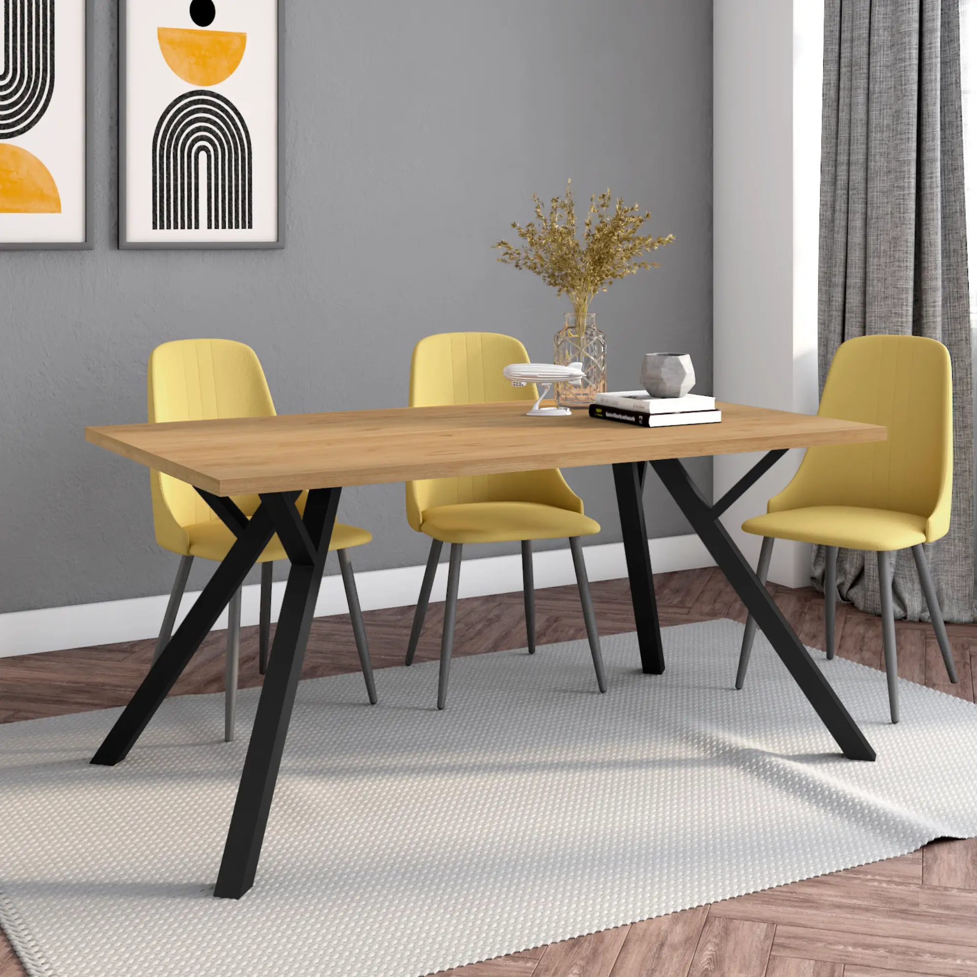Mesa Rectangular Paola NATURAL