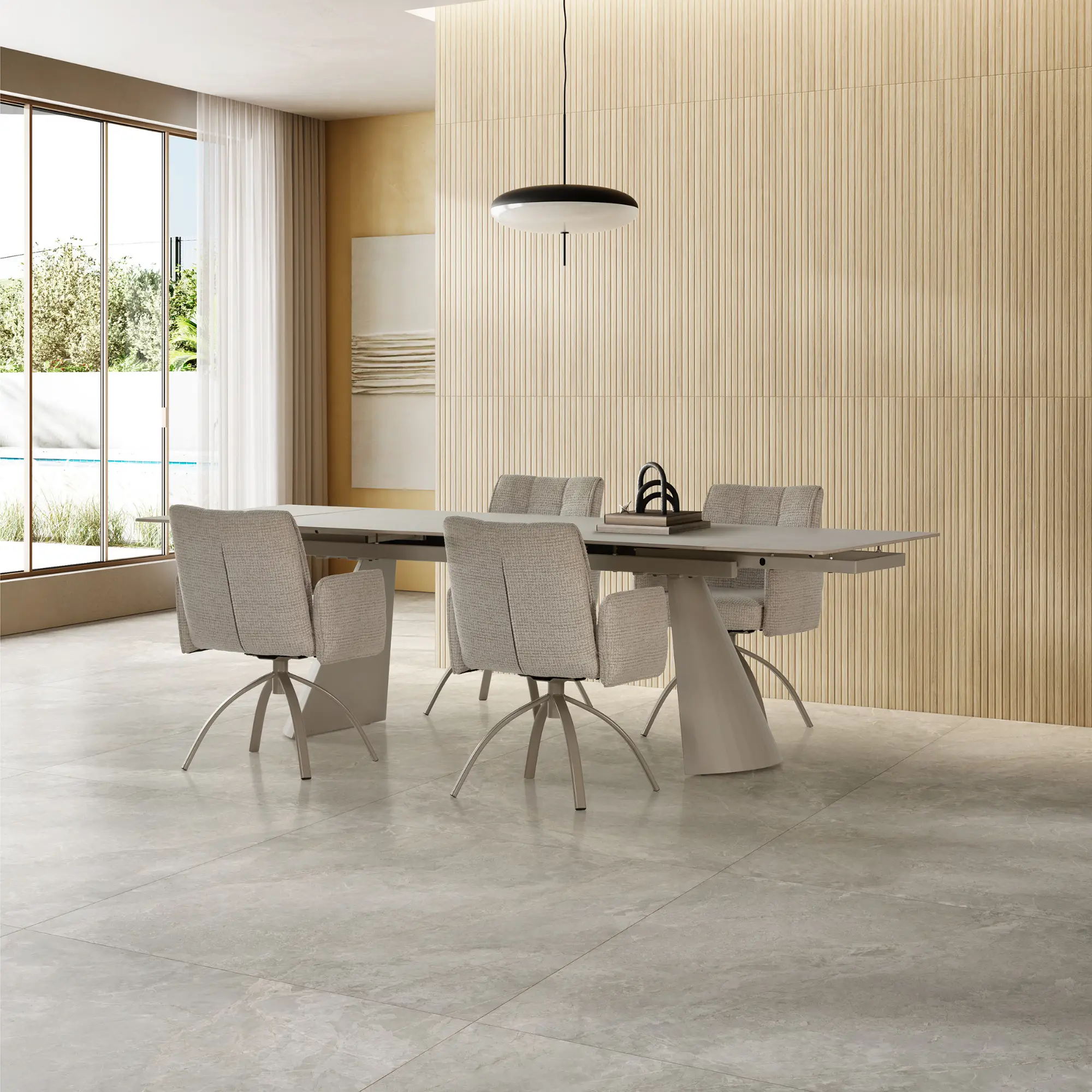 MESA EXTENSIBLE PRISCA TRAVERTINO