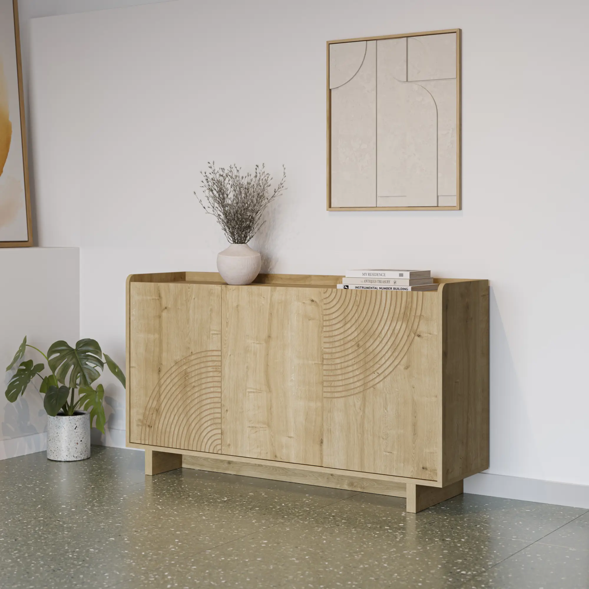 Aparador Daira 3 puertas 140cm ROBLE