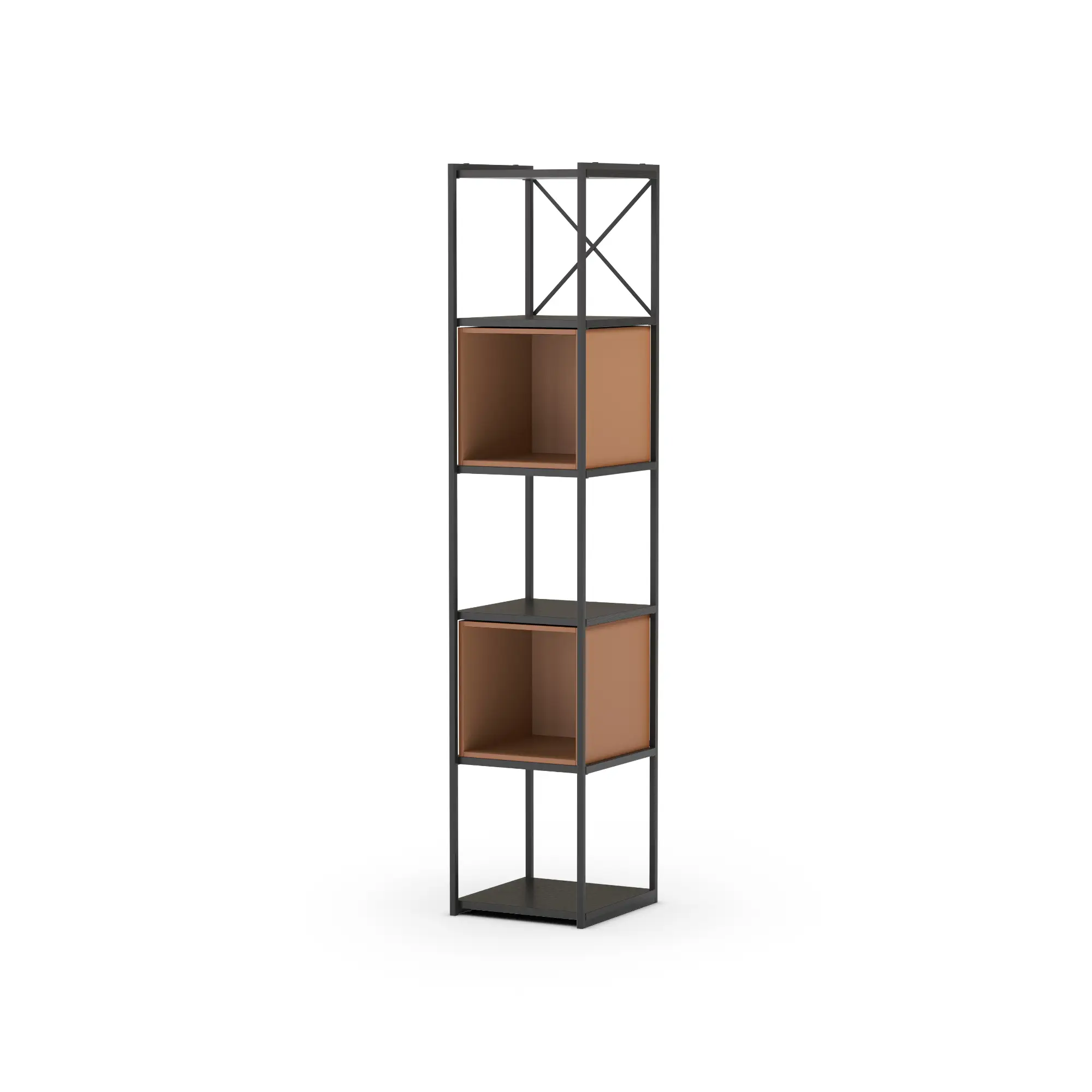 ESTANTERIA ANYA 36CM NEGRO CUBO TERRACOTA 4