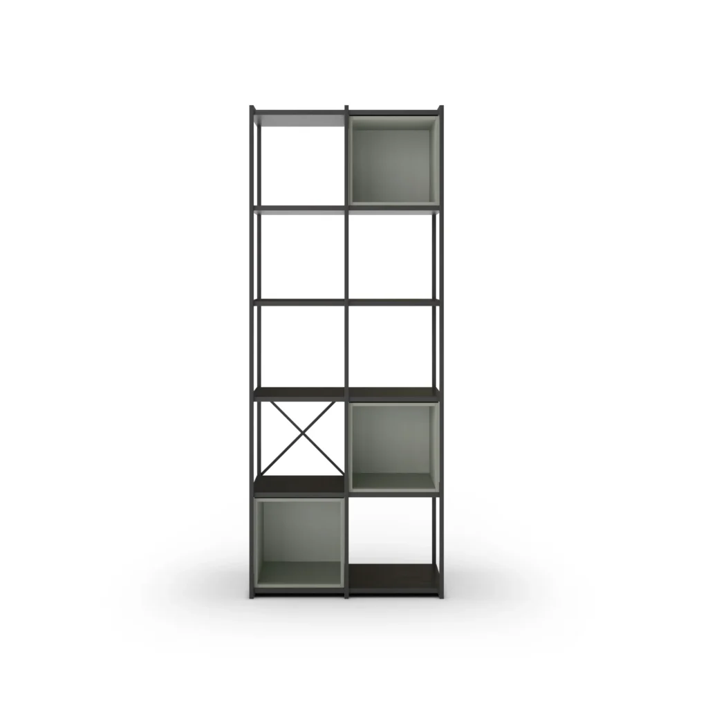 ESTANTERIA ANYA 70CM NEGRO CUBO VERDE 5