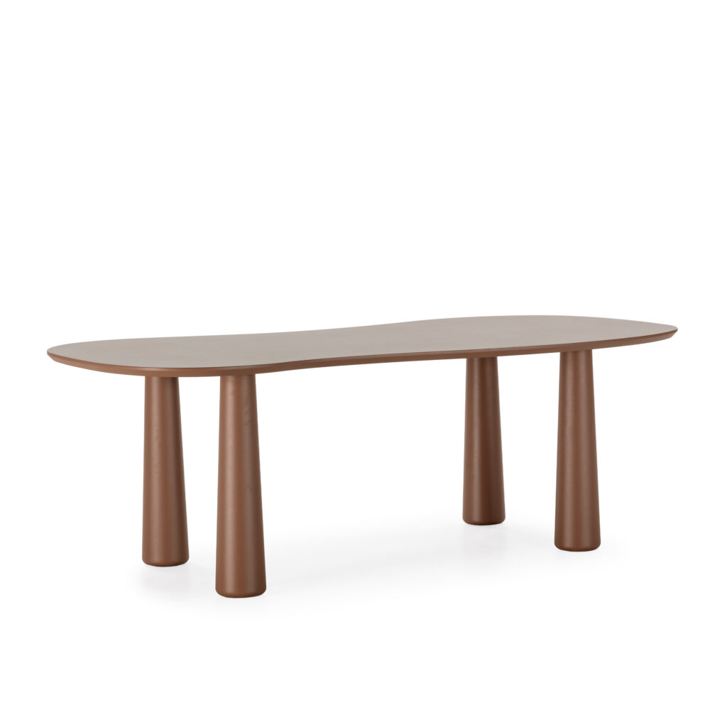 MESA NAHIA 220CM TERRACOTA