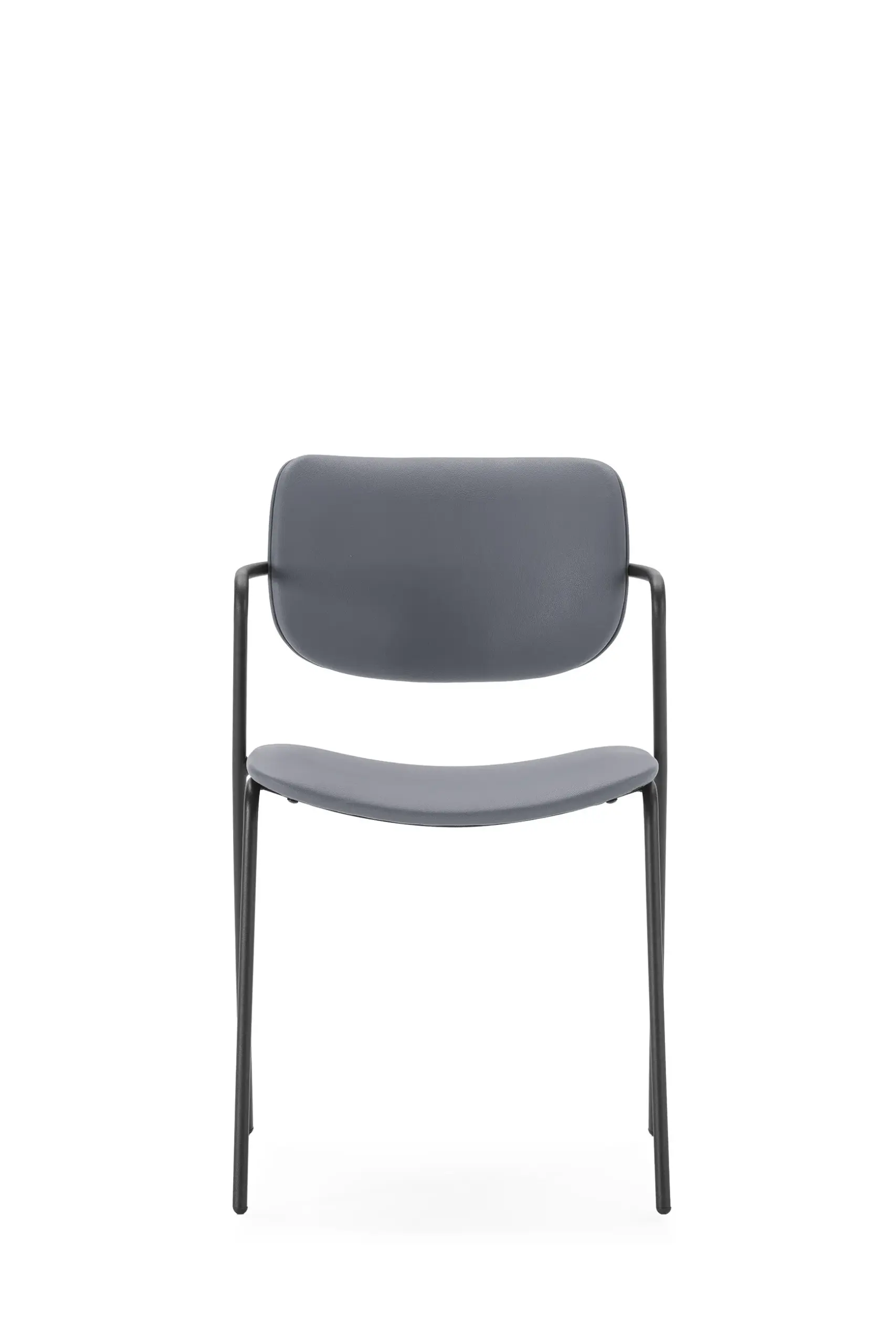 Silla Maika Gris Marengo tapizada con patas de metal para comedor