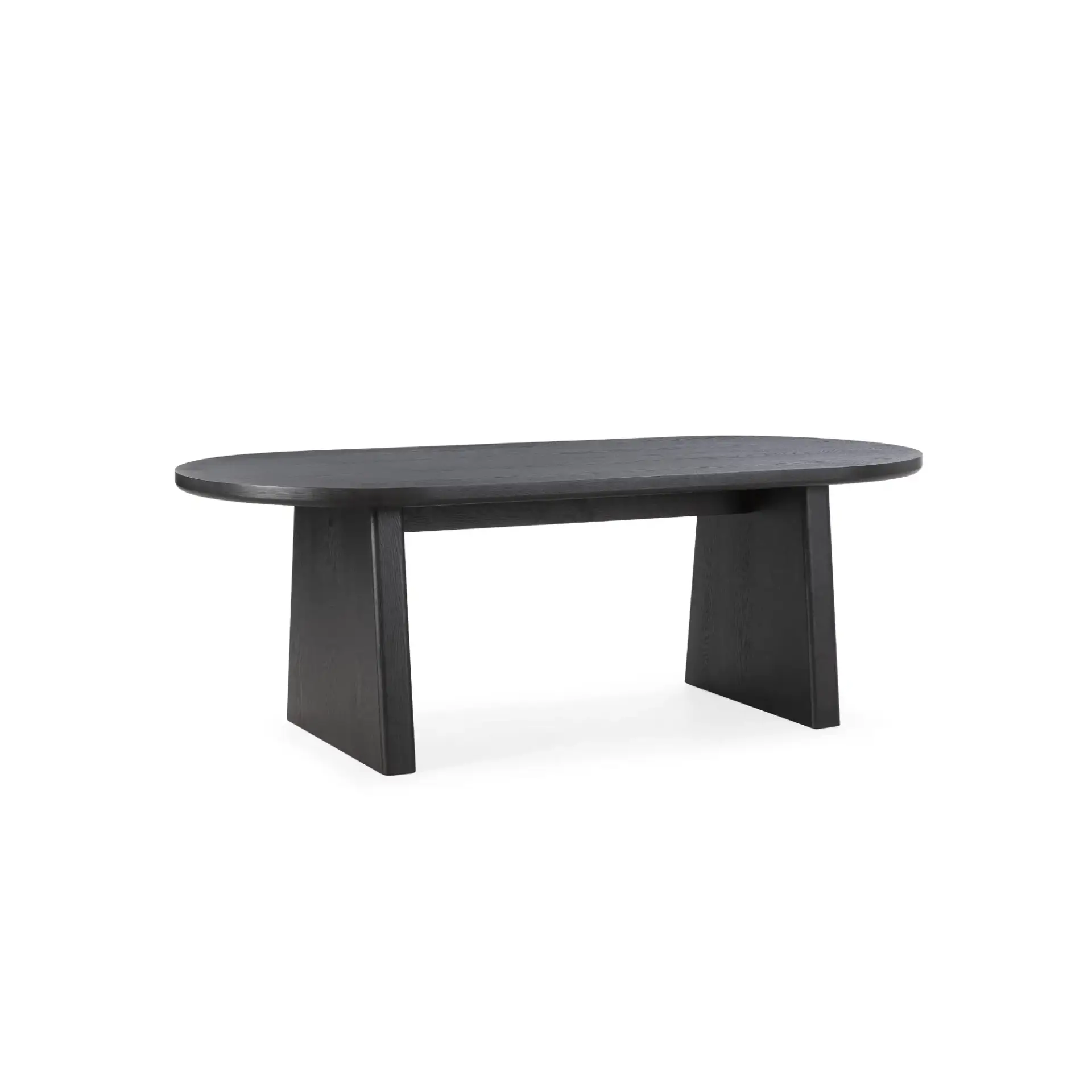 MESA OVAL BLAIR 220CM NEGRO