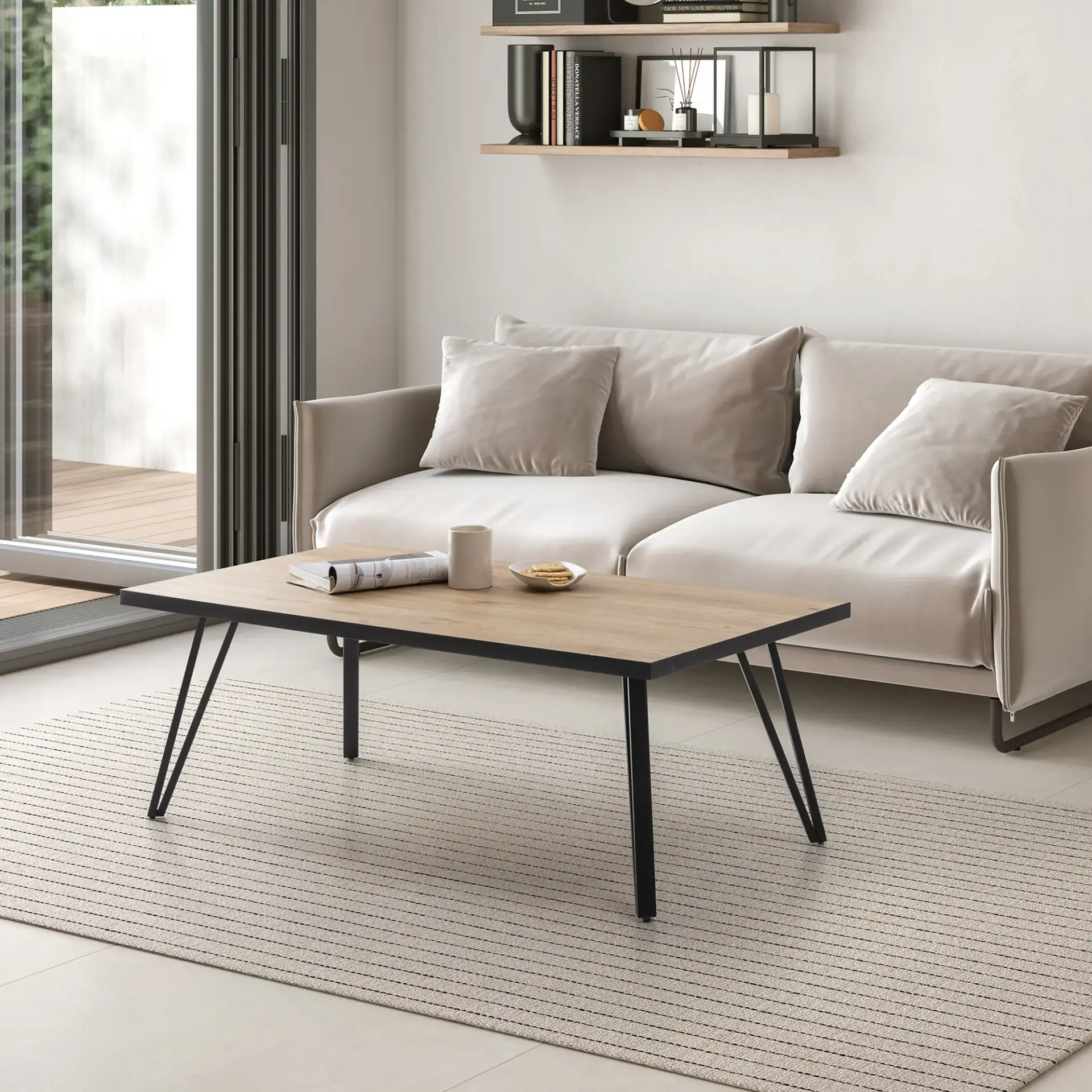 MESA CENTRO RECTANGULAR SINDI NATURAL/CANTO BOCAMINA