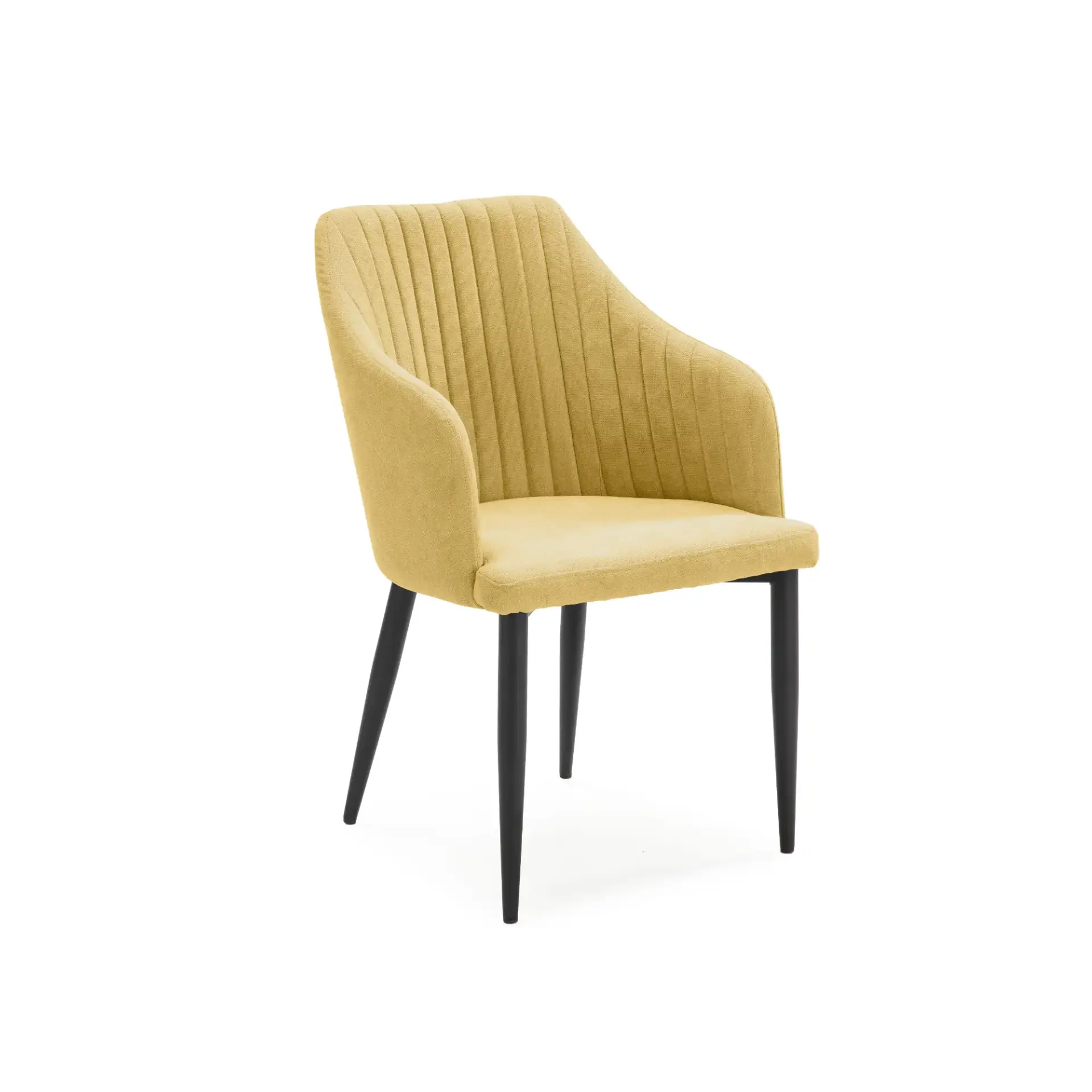 SILLON NADI AMARILLO/PATA NEGRA 2P/CAJA