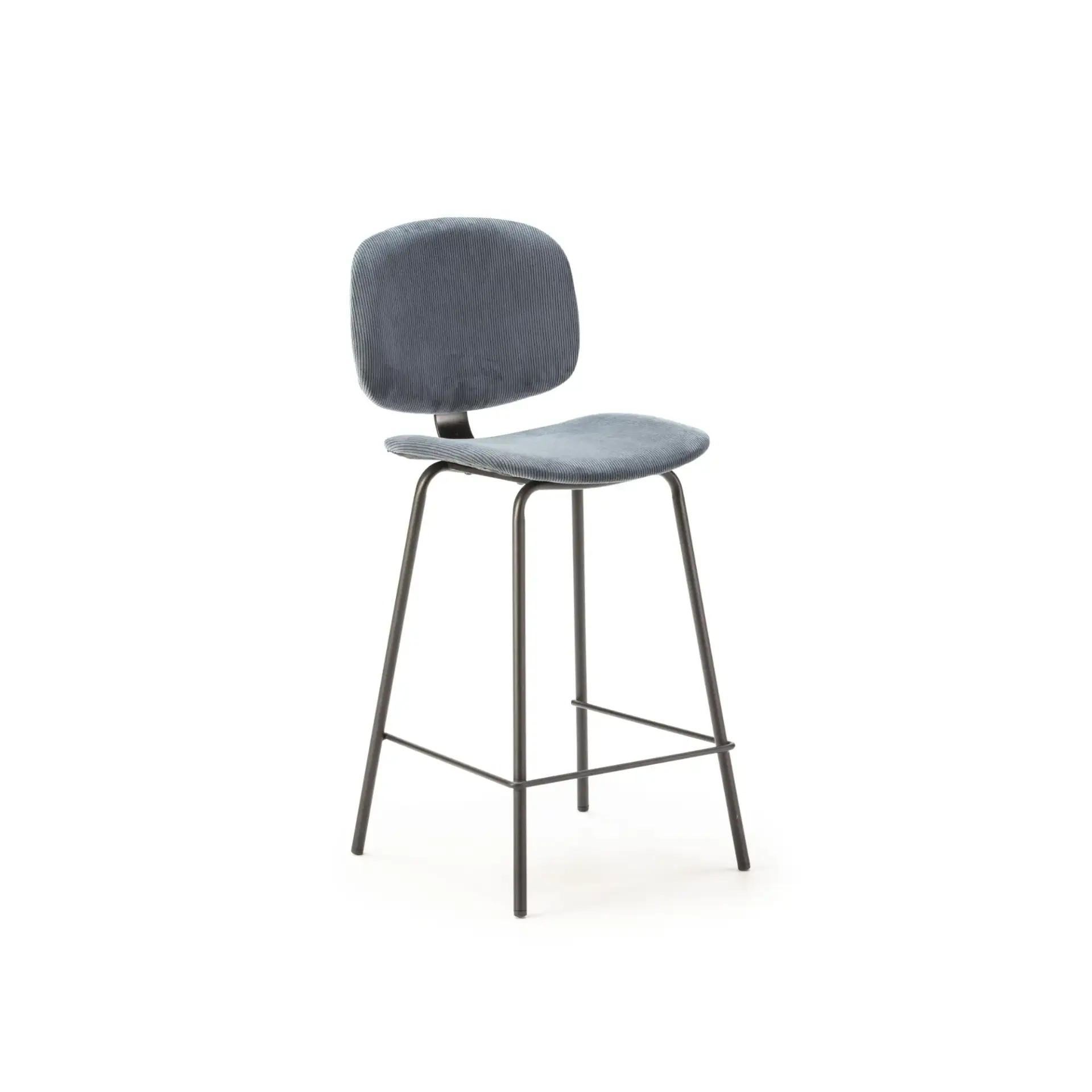 TABURETE ARUS 65CM AZUL/PATA NEGRA 2P/CAJA