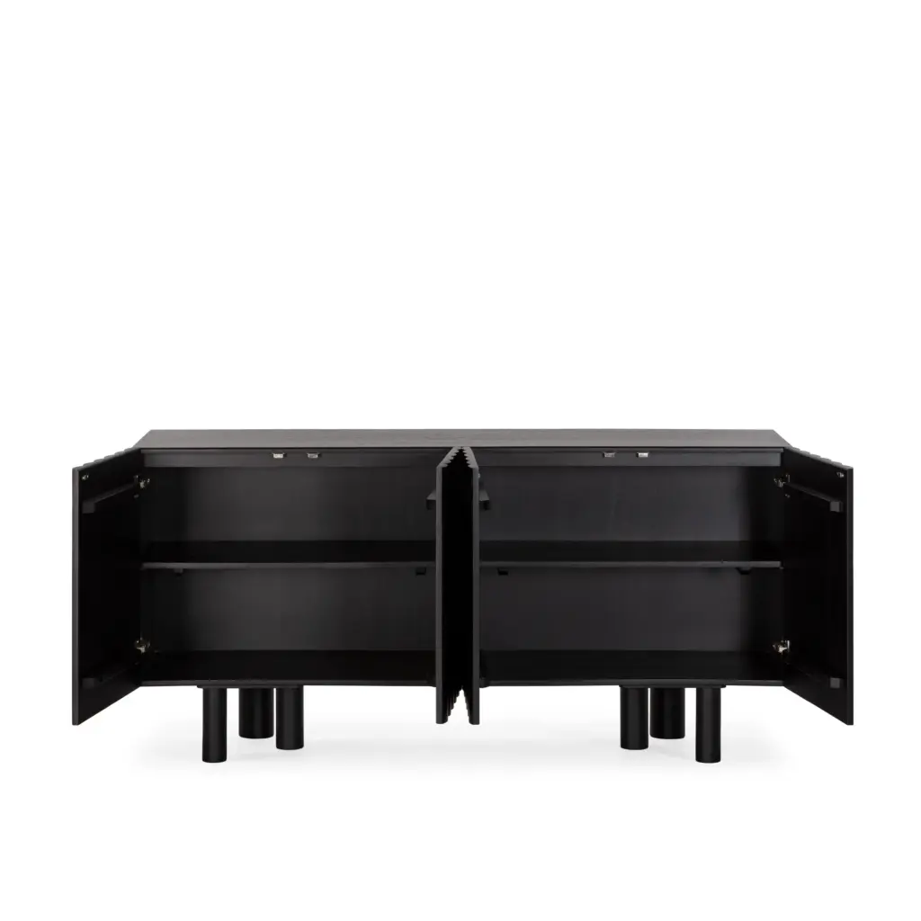 APARADOR TAMIRA 4P 160CM NEGRO_risultato