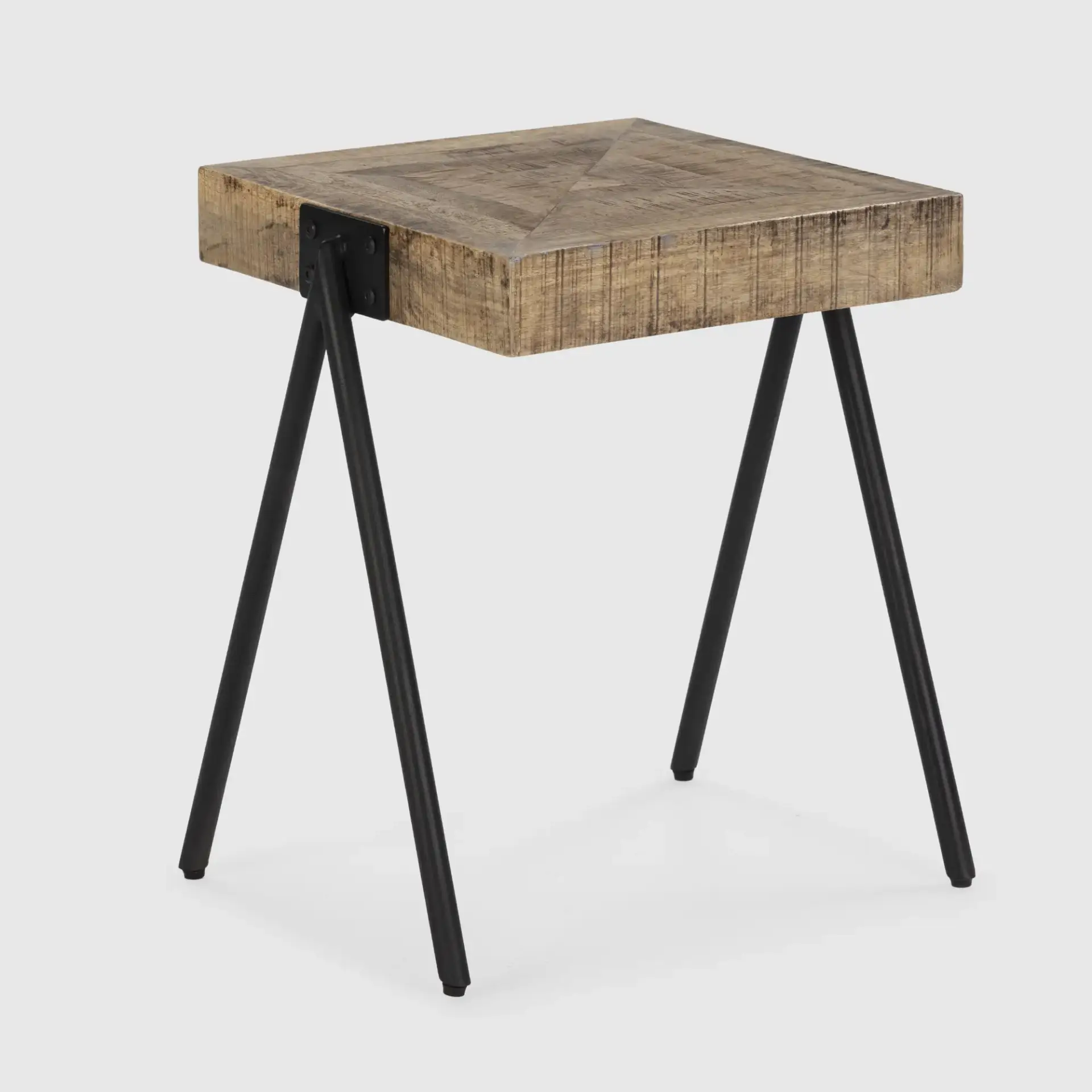 MESA RINCON INDRA MADERA MANGO NATURAL PATA METAL
