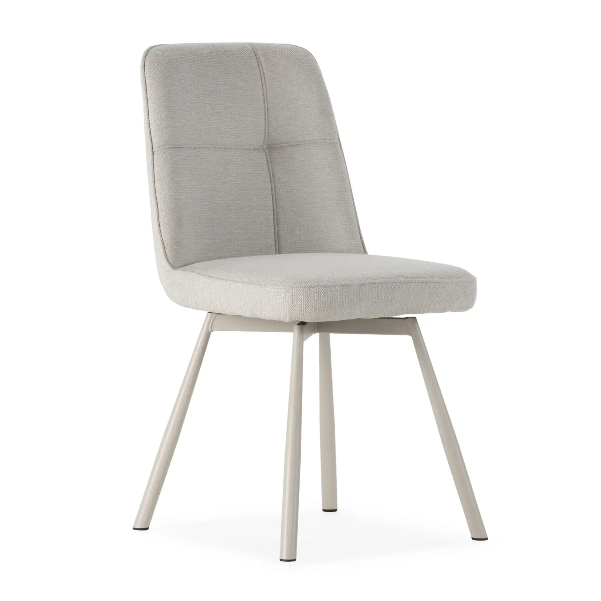 SILLA TIRSA GIRATORIA CREMA/PATA CREMA 4P/CAJA