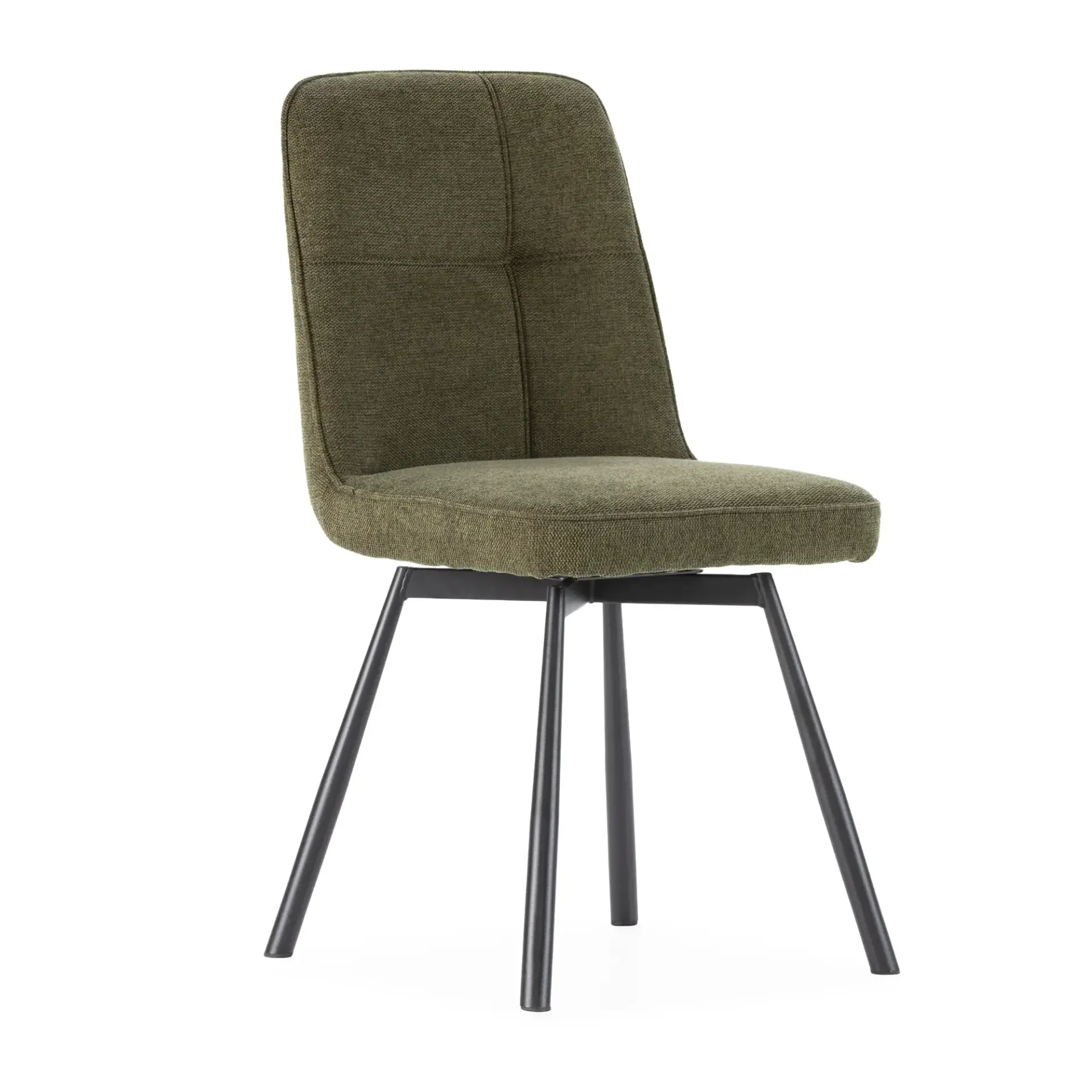SILLA TIRSA GIRATORIA VERDE/PATA NEGRA 4P/CAJA