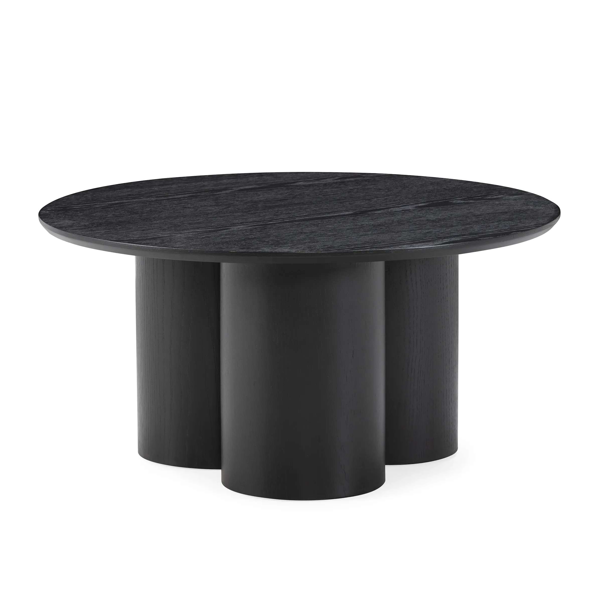 MESA CENTRO REDONDA LUA 80CM NEGRO 2_risultato Mesa Centro Redonda Lua Negro con base cilíndrica y diseño contemporáneo