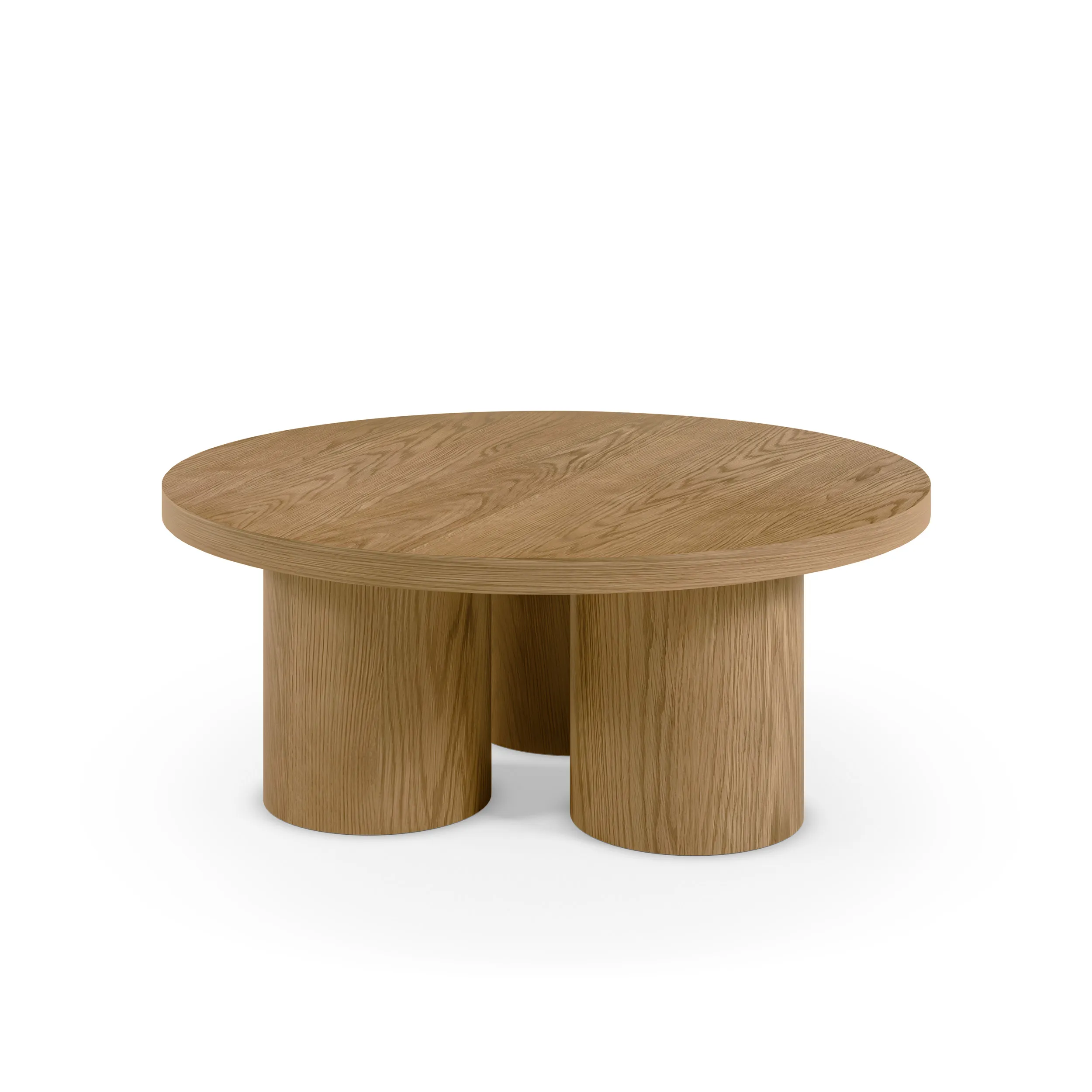 MESA DE CENTRO REDONDA ARANCHA 100CM ROBLE