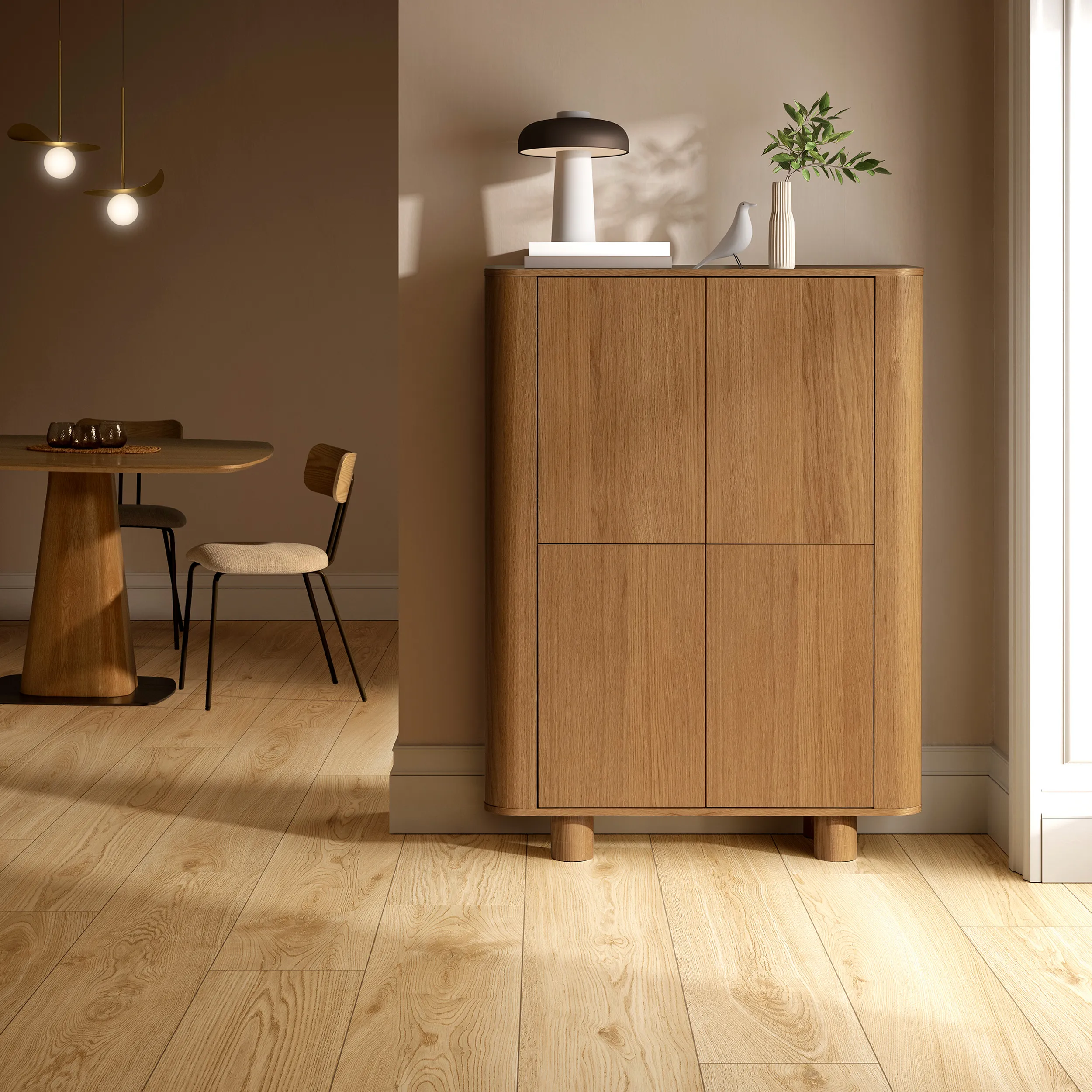MUEBL.AUX. PADOC 100CM ROBLE