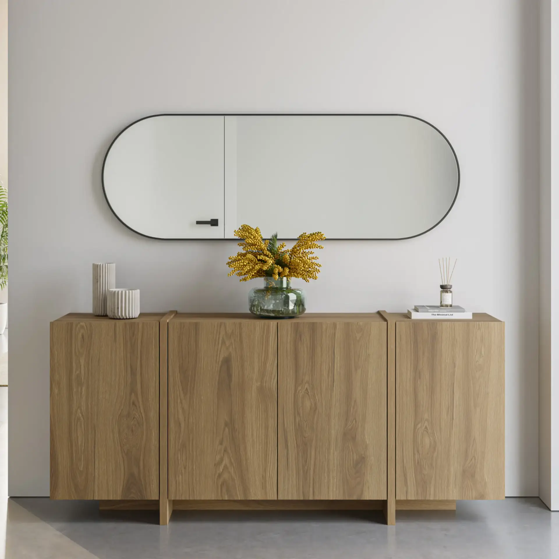 APARADOR VOLIA 4P 180CM ROBLE-UD