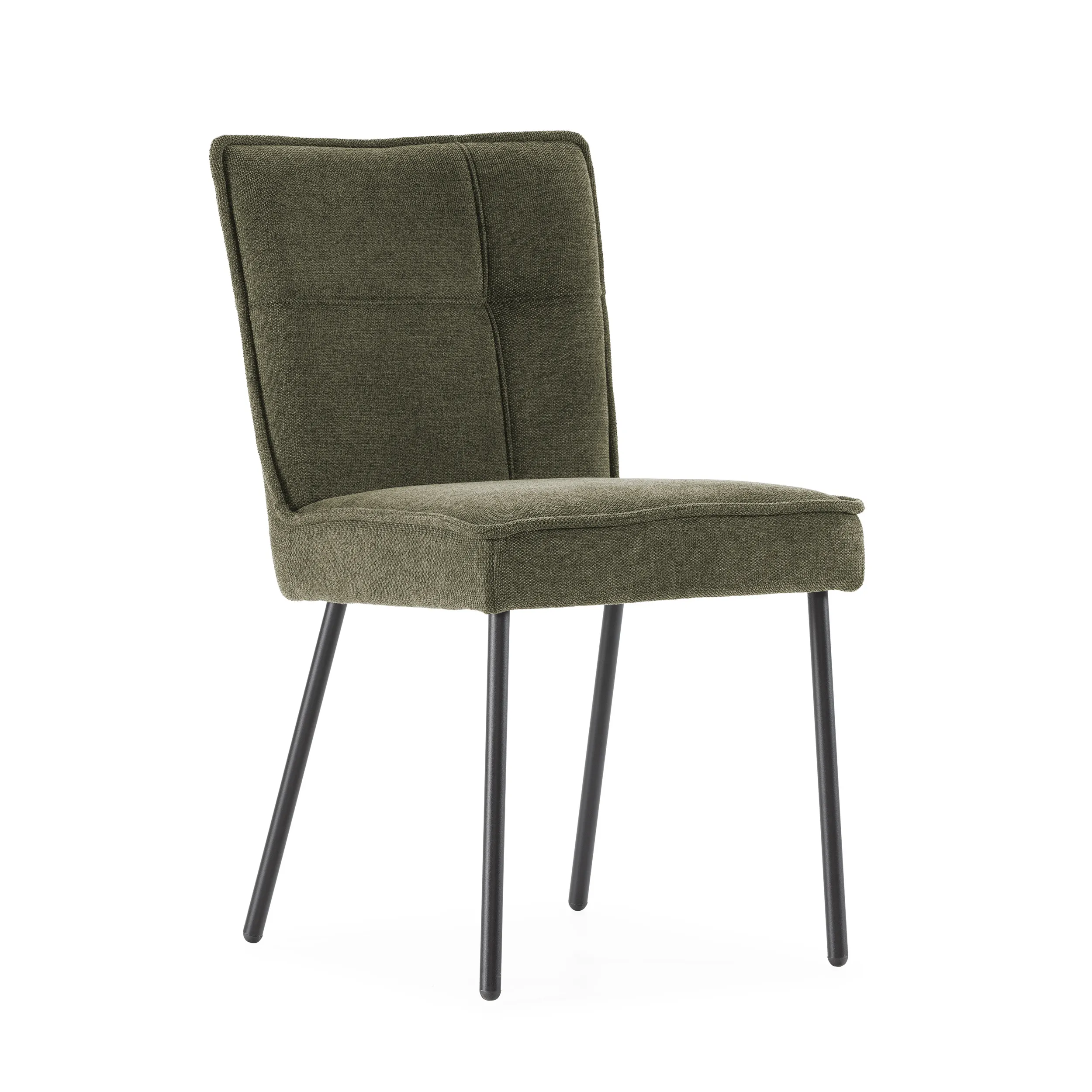 SILLA VESTA VERDE 2P-CAJA 2_risultato Silla Vesta Verde tapizada con patas de metal para comedor