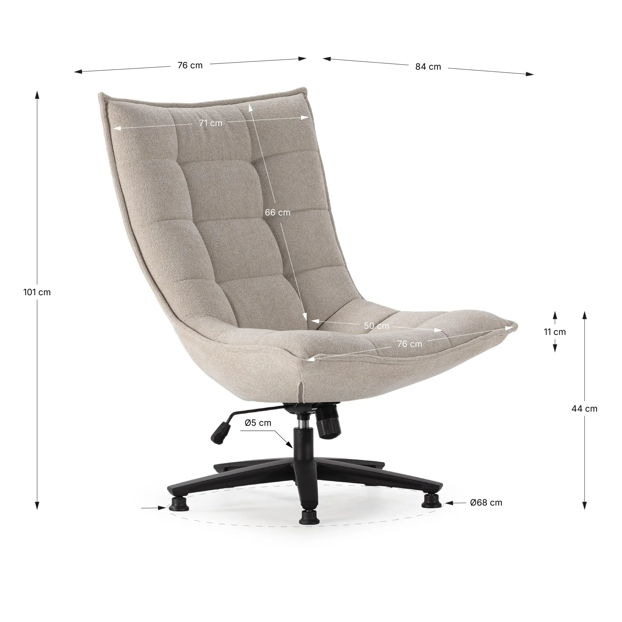 SILLON CAVE BEIGE 1P/CAJA