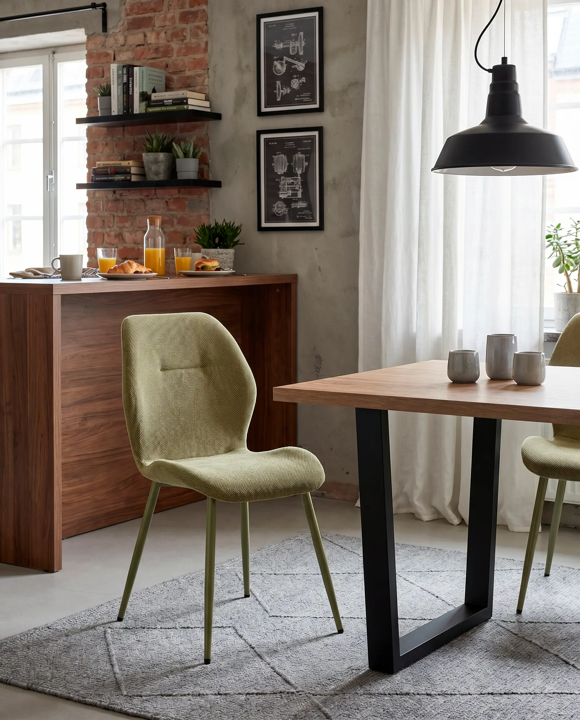 Silla Ansu Verde Pata Verde