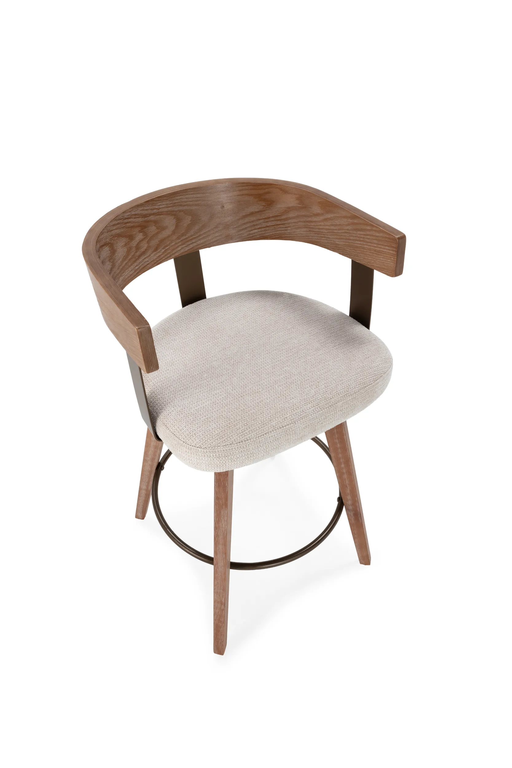 TABURETE GIRATORIO ILIA BEIGE-ROBLE LAVADO 2P-CAJA 10_risultato