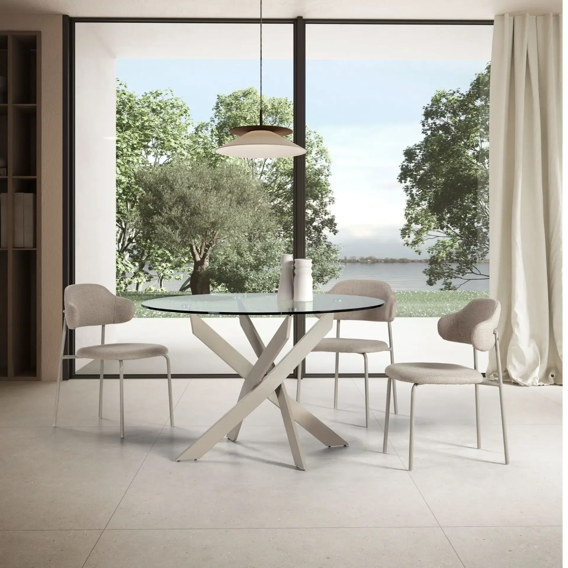 MESA REDON. RUTH 120CM CREMA