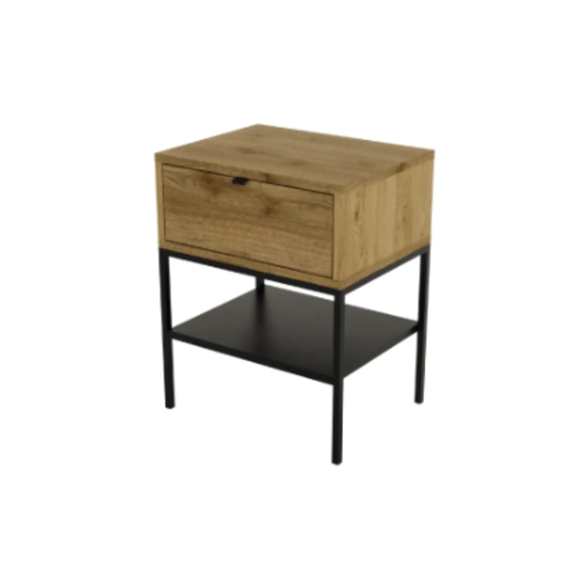MESITA SALI 1C ROBLE-UD/NEGRO