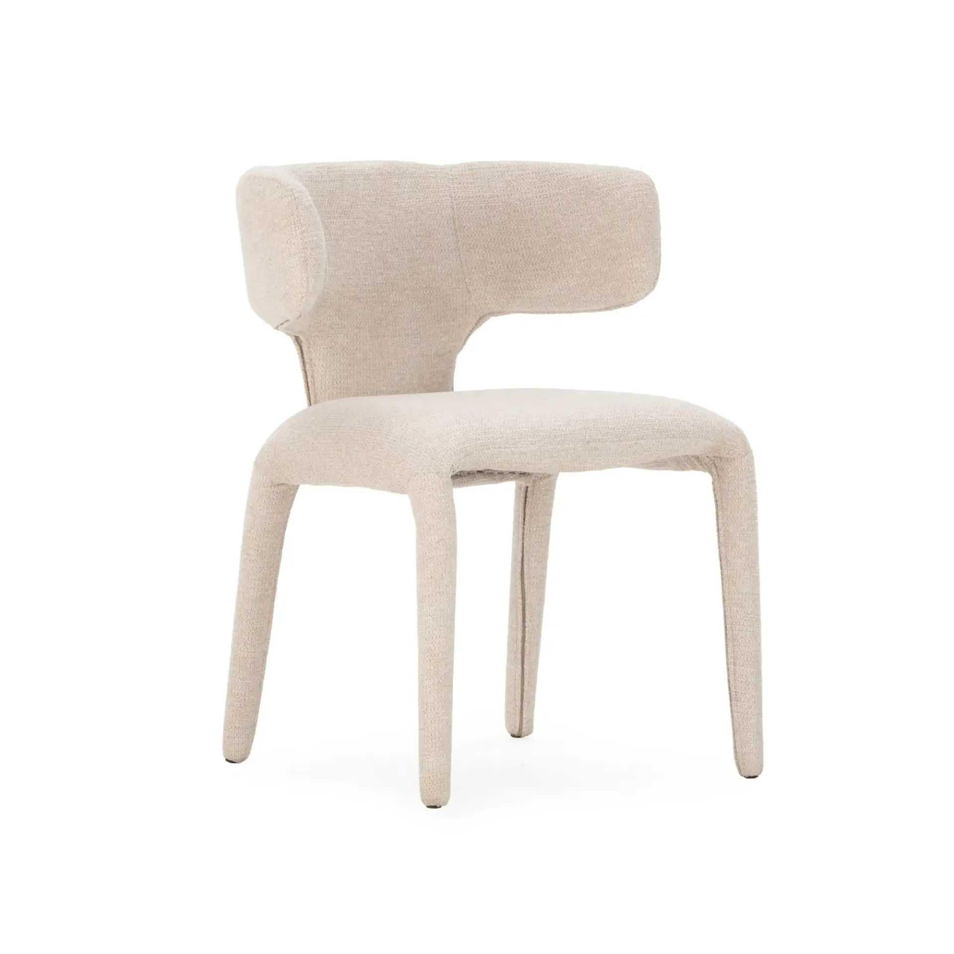 SILLA MACA BEIGE PATA TAPIZADA 2P/CAJA