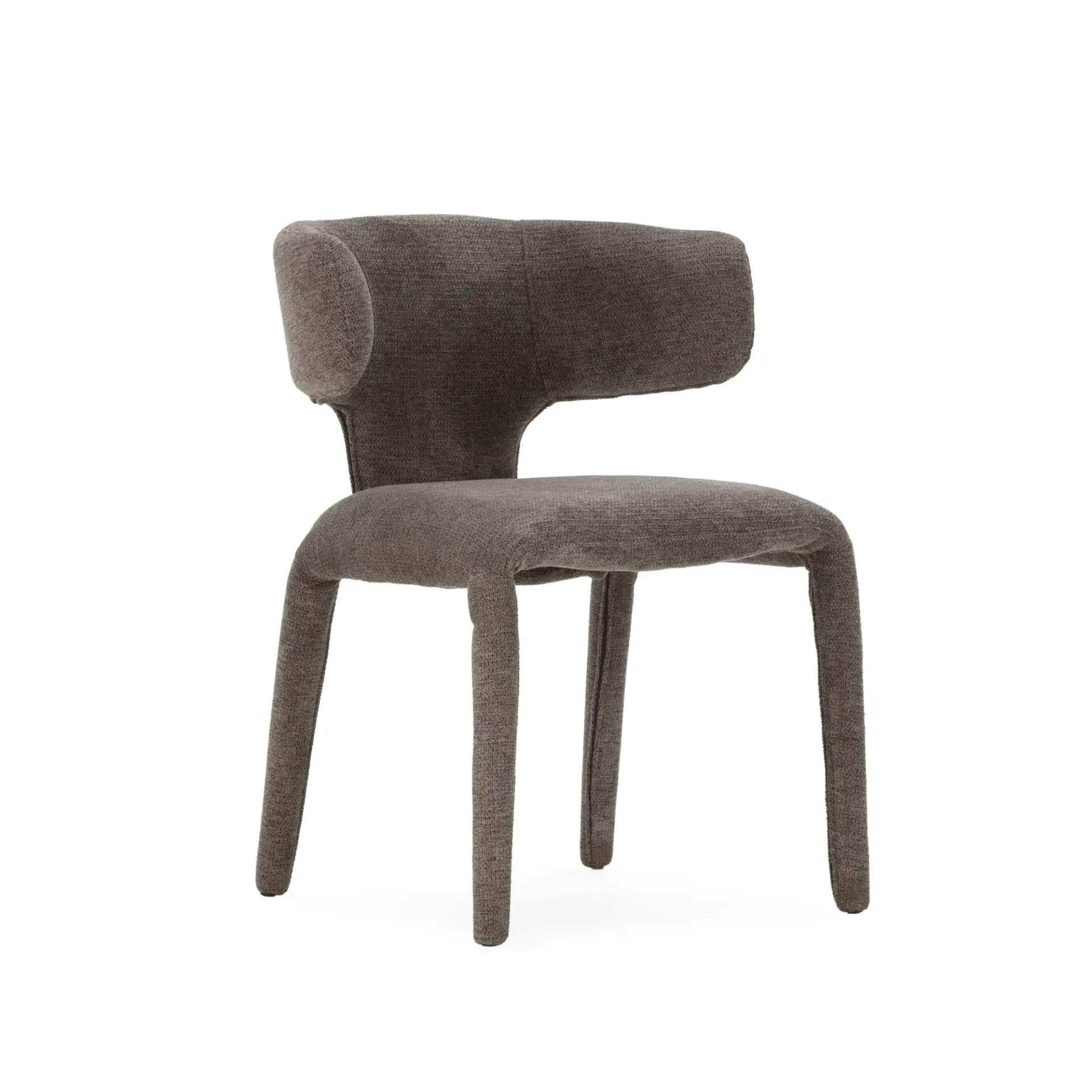 SILLA MACA GRIS OSCURO/PATA TAPIZADA 2P/CAJA