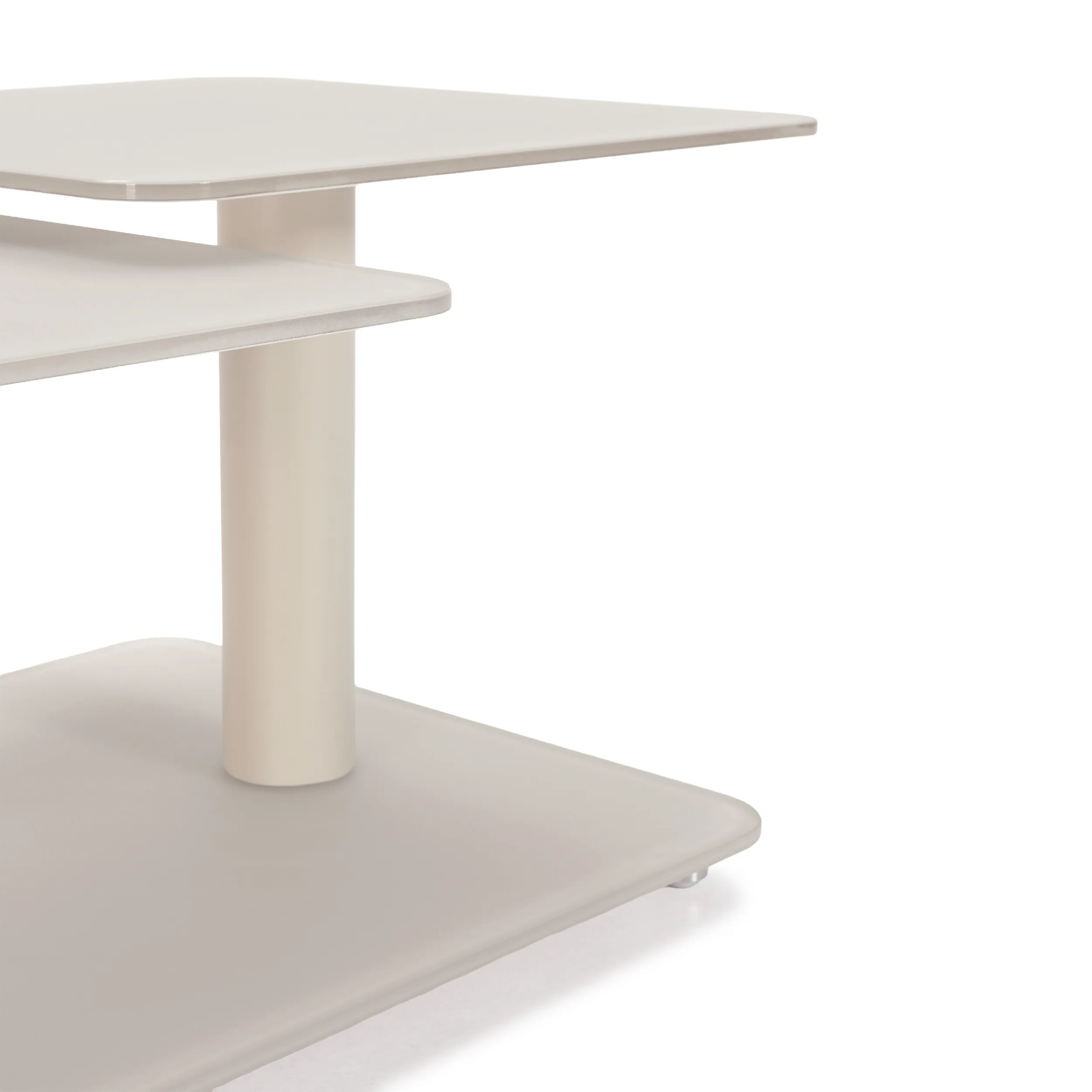 MESA CENTRO GIRATORIA ELVI CREMA