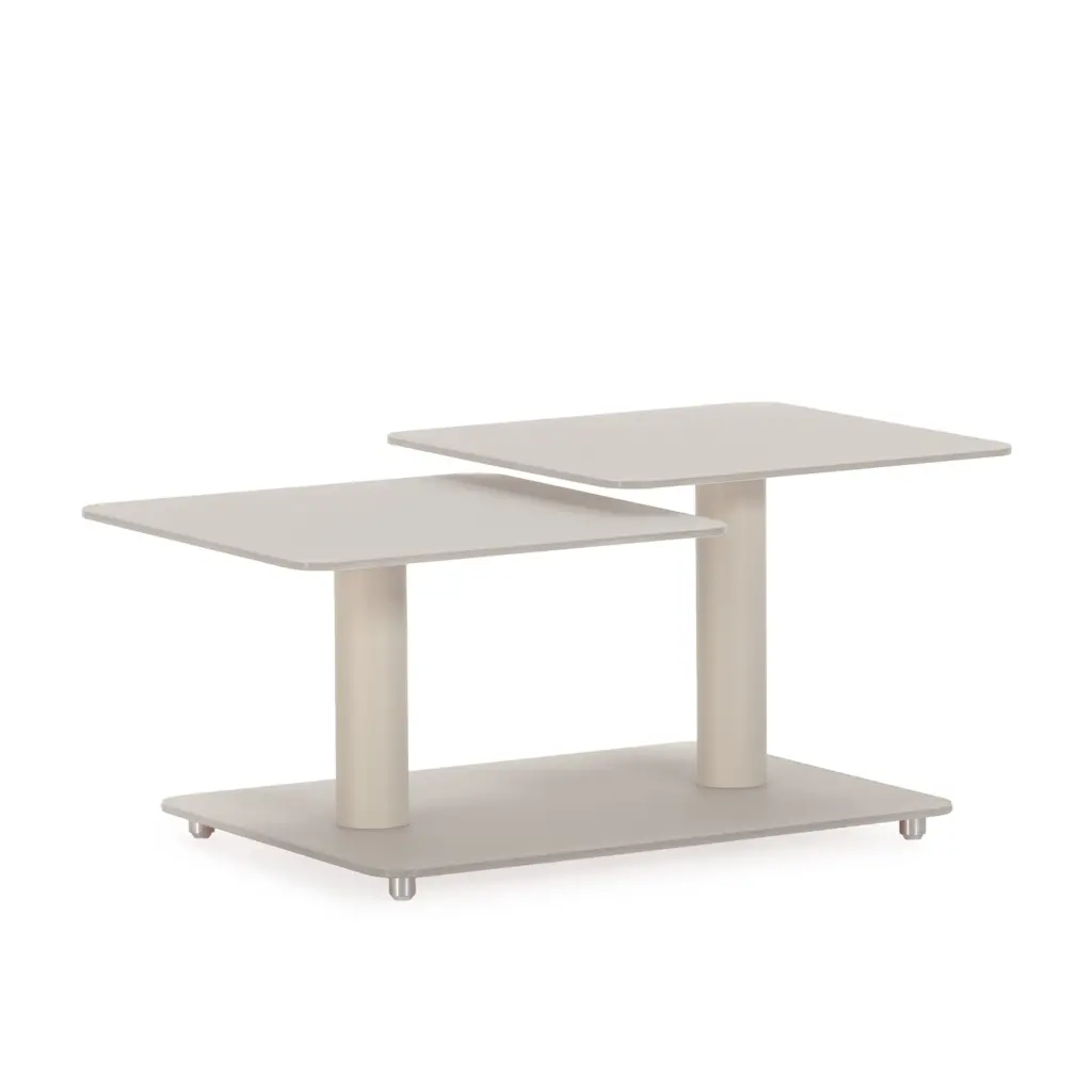 MESA CENTRO GIRATORIA ELVI CREMA
