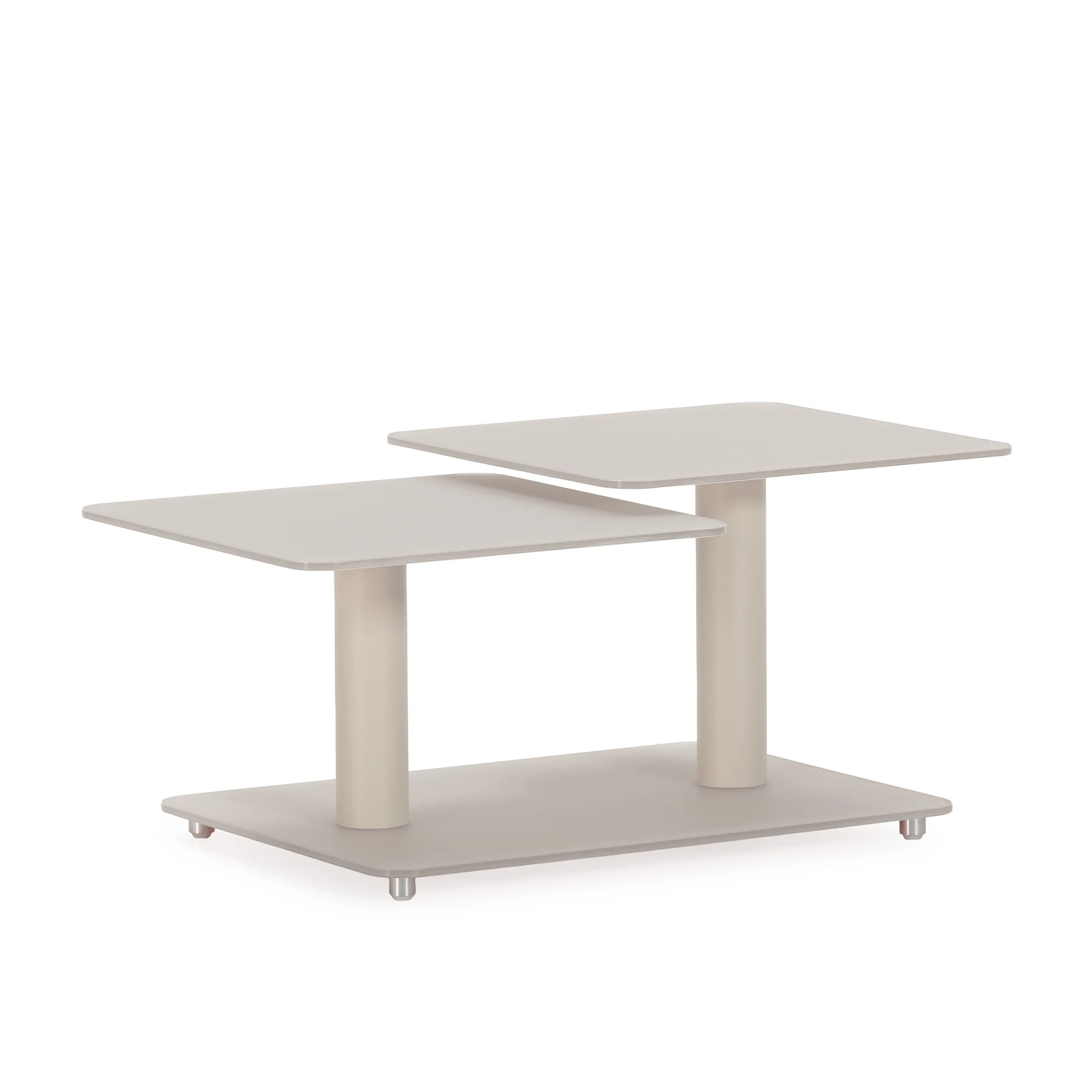 MESA CENTRO GIRATORIA ELVI CREMA