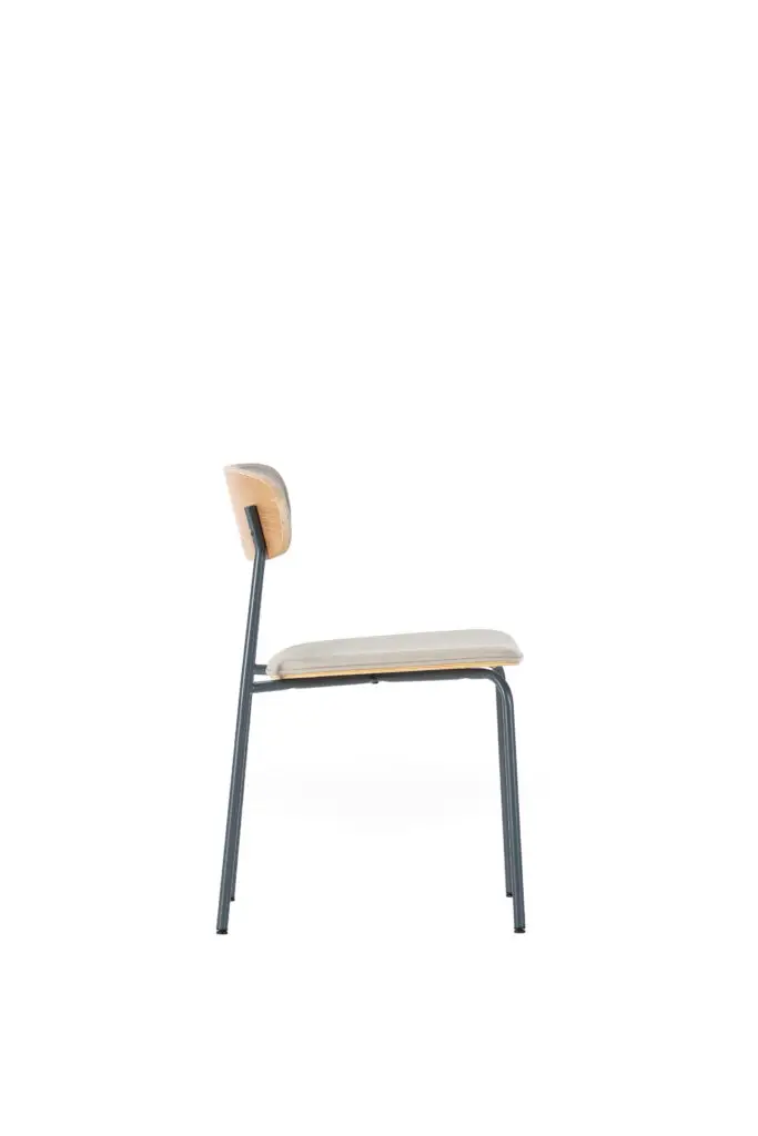 Silla Saula Beige:Pata Azul Oscuro 5