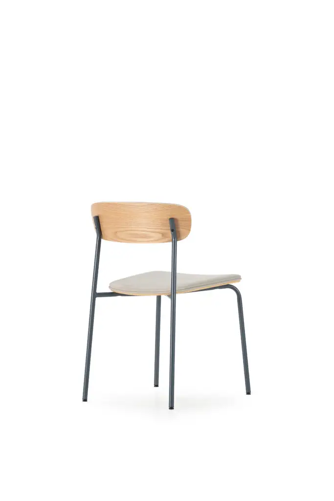 Silla Saula Beige:Pata Azul Oscuro 6