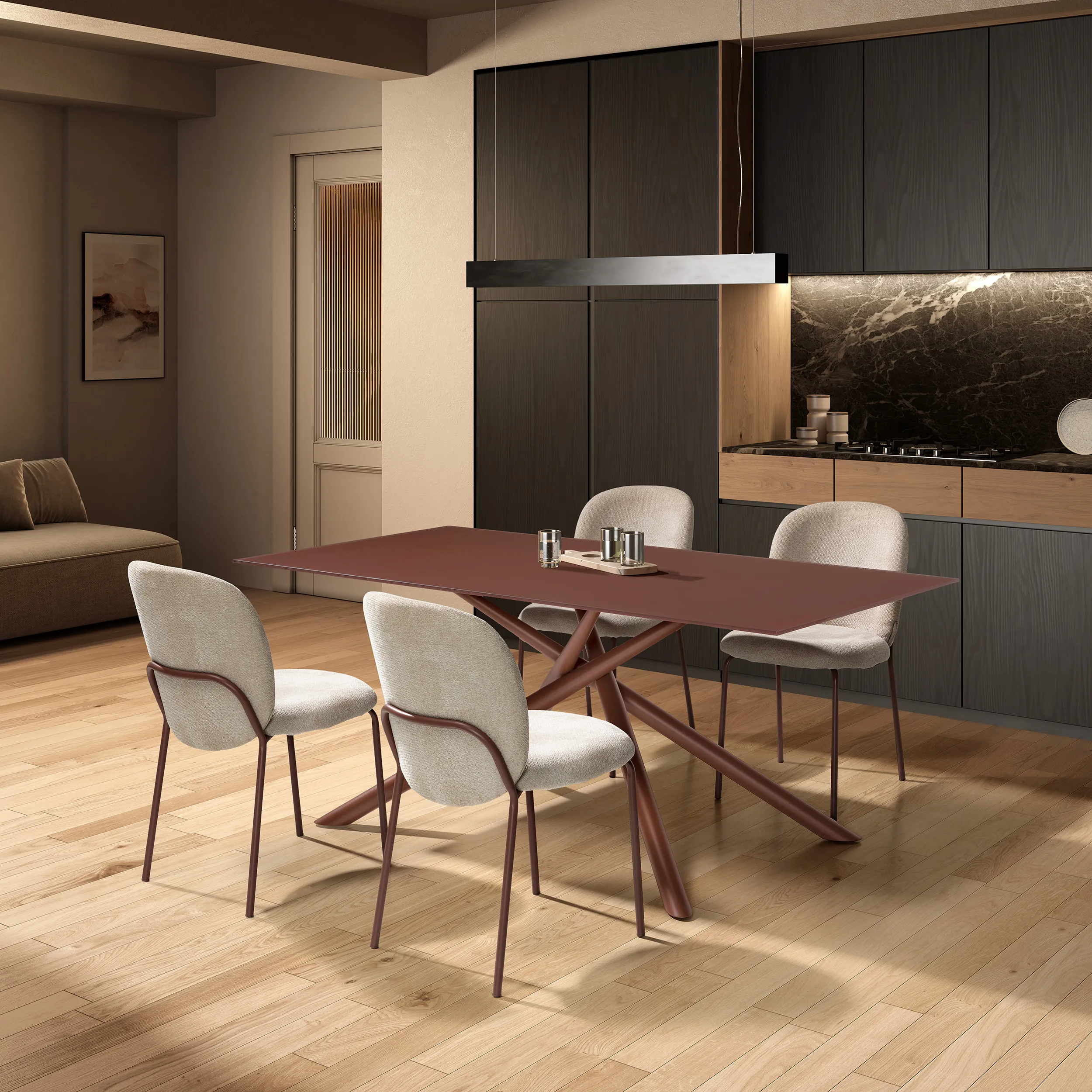 MESA RECT. LEXA 180CM TERRACOTA PIE TERRACOTA_risultato