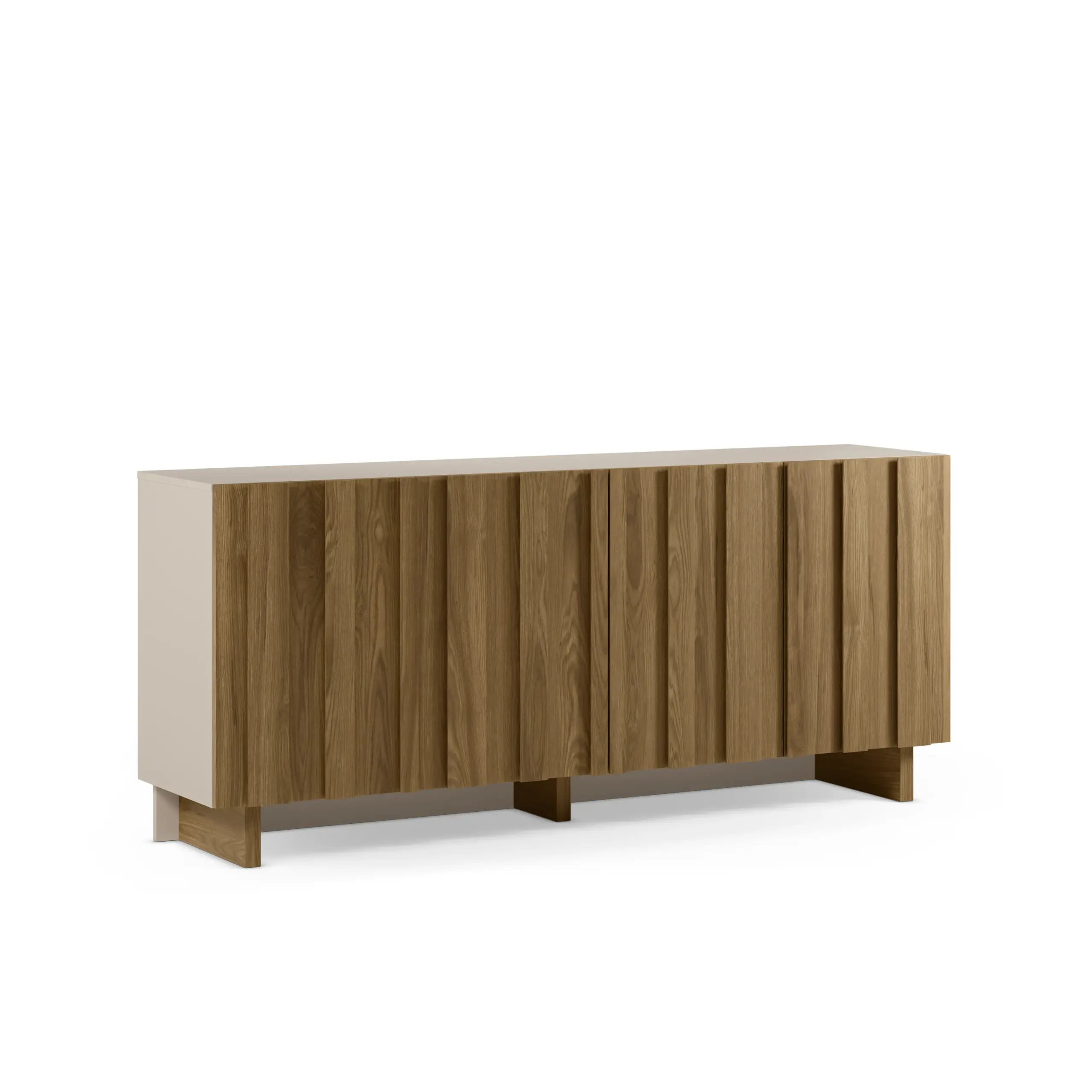 APARADOR MARLO 4P 180CM CREMA-ROBLE OSCURO 2_risultato